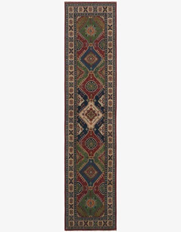 2' 8 x 11' 7 Hand Knotted Kazak Runner Rug