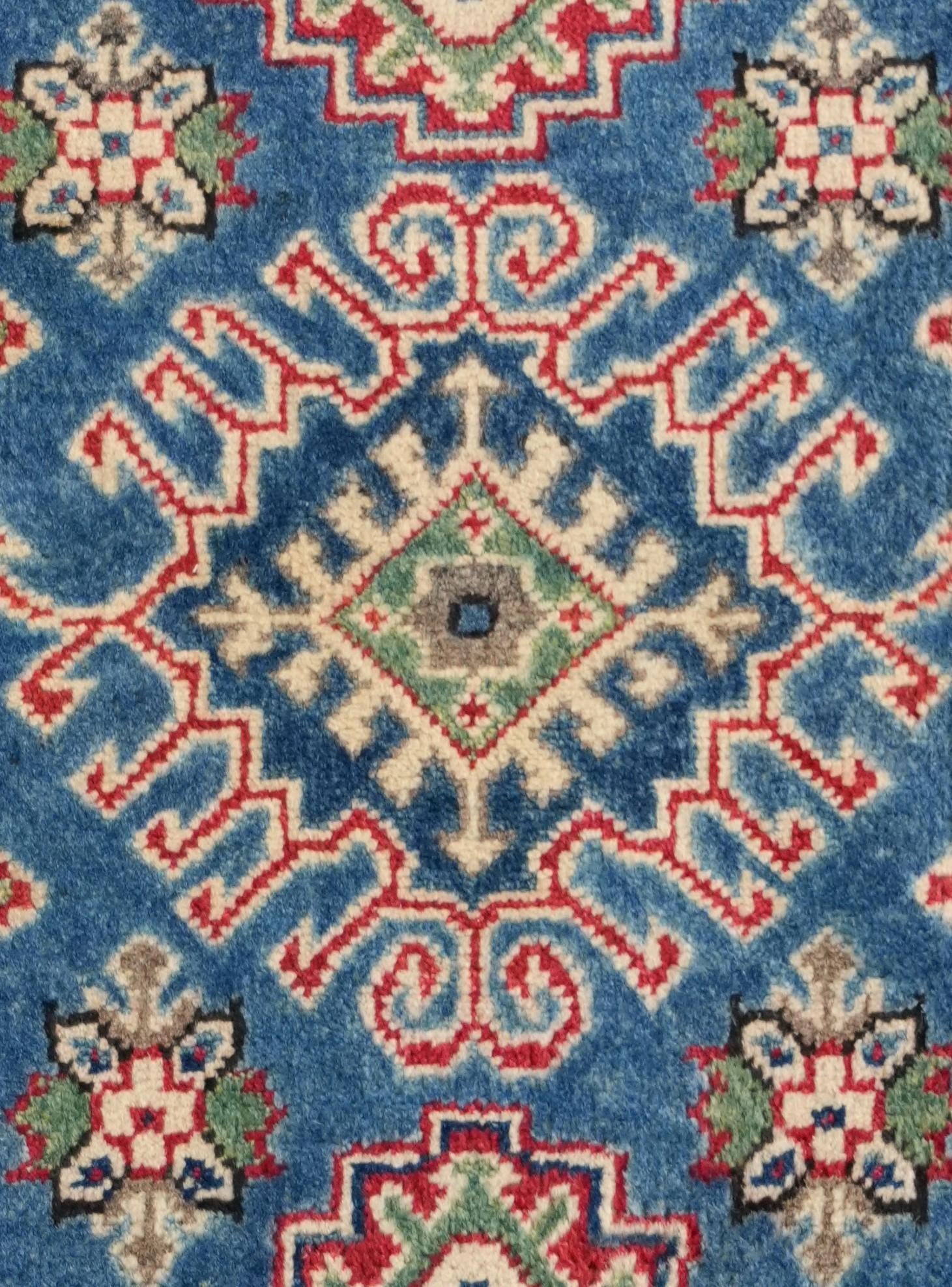 2' 3 x 6' Hand Knotted Kazak Runner Rug