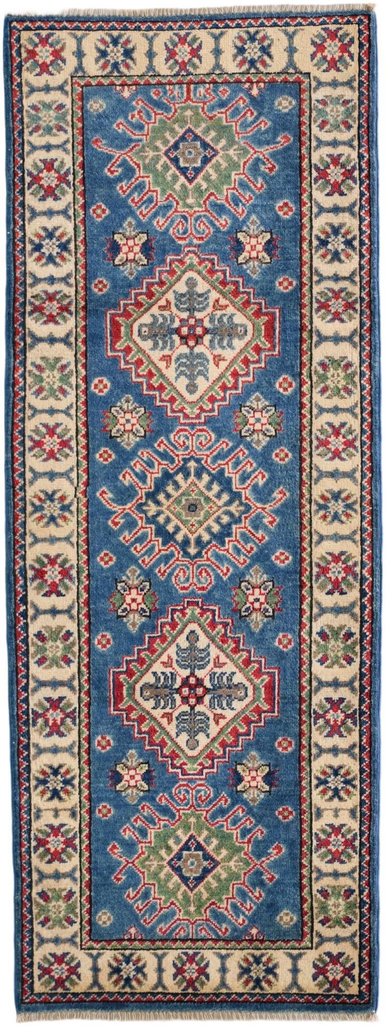 2' 3 x 6' Hand Knotted Kazak Runner Rug
