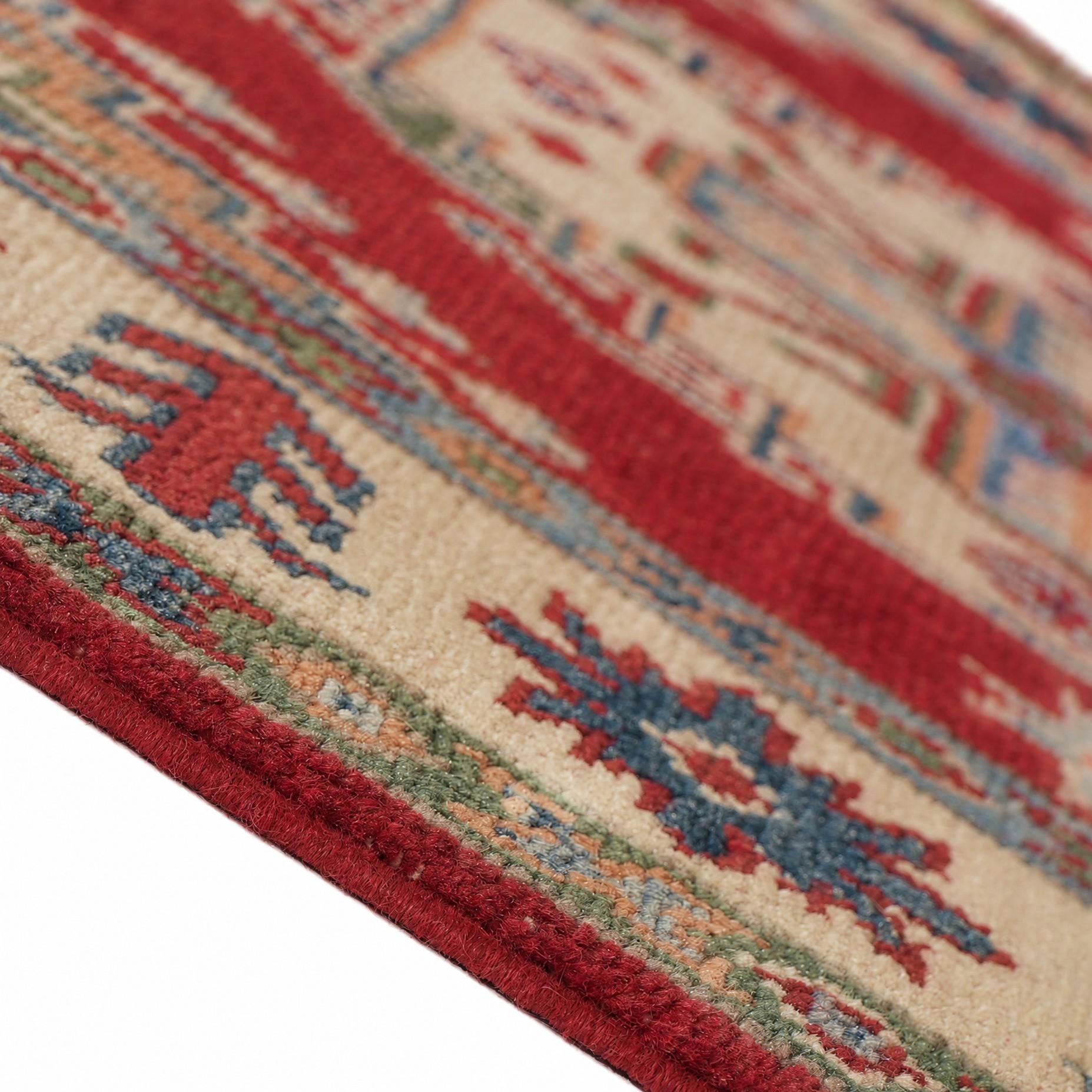 85cm x 305cm Handgeknüpft Kazak Läufer Teppich