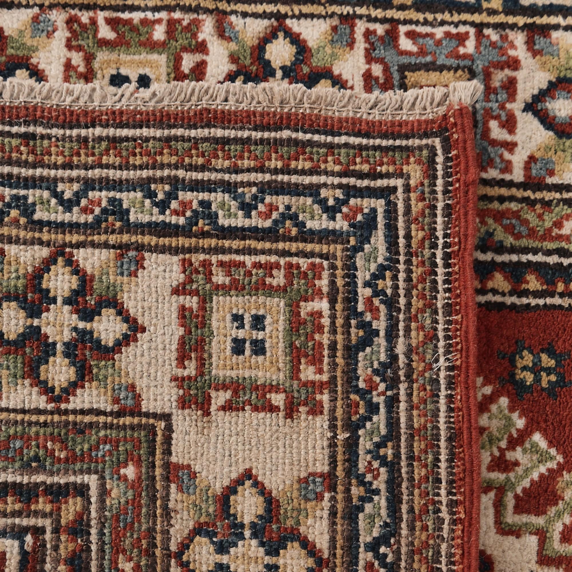 85cm x 295cm anudado a mano Kazak Alfombra Pasillera