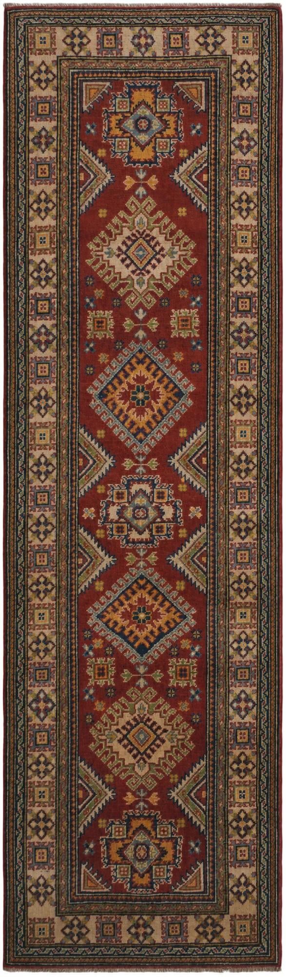 2' 10 x 9' 9 Hand Knotted Kazak Runner Rug