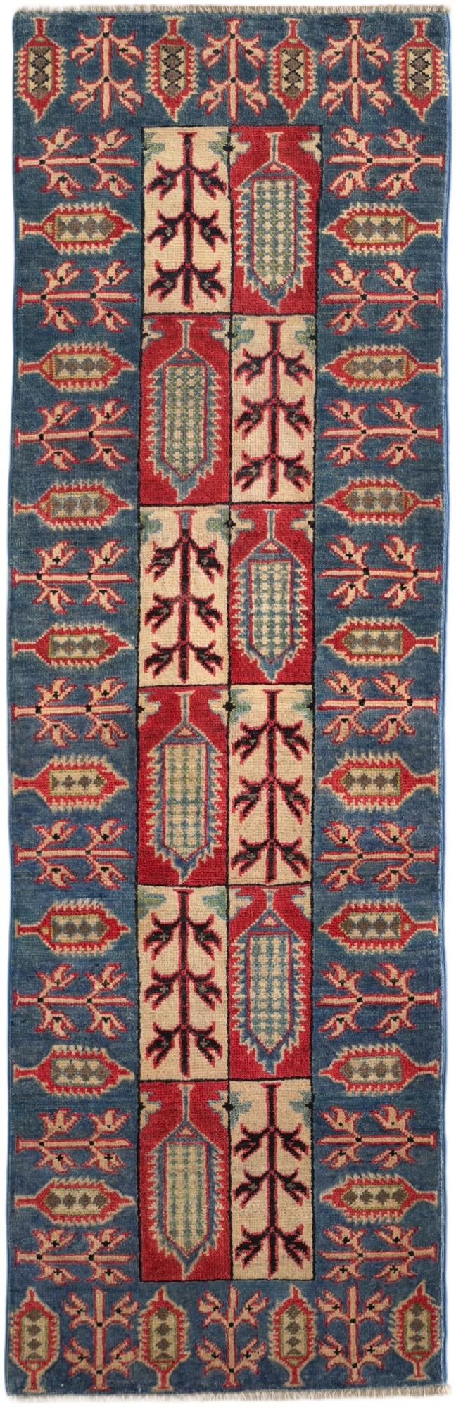 2' x 6' 3 Hand Knotted Kazak Runner Rug