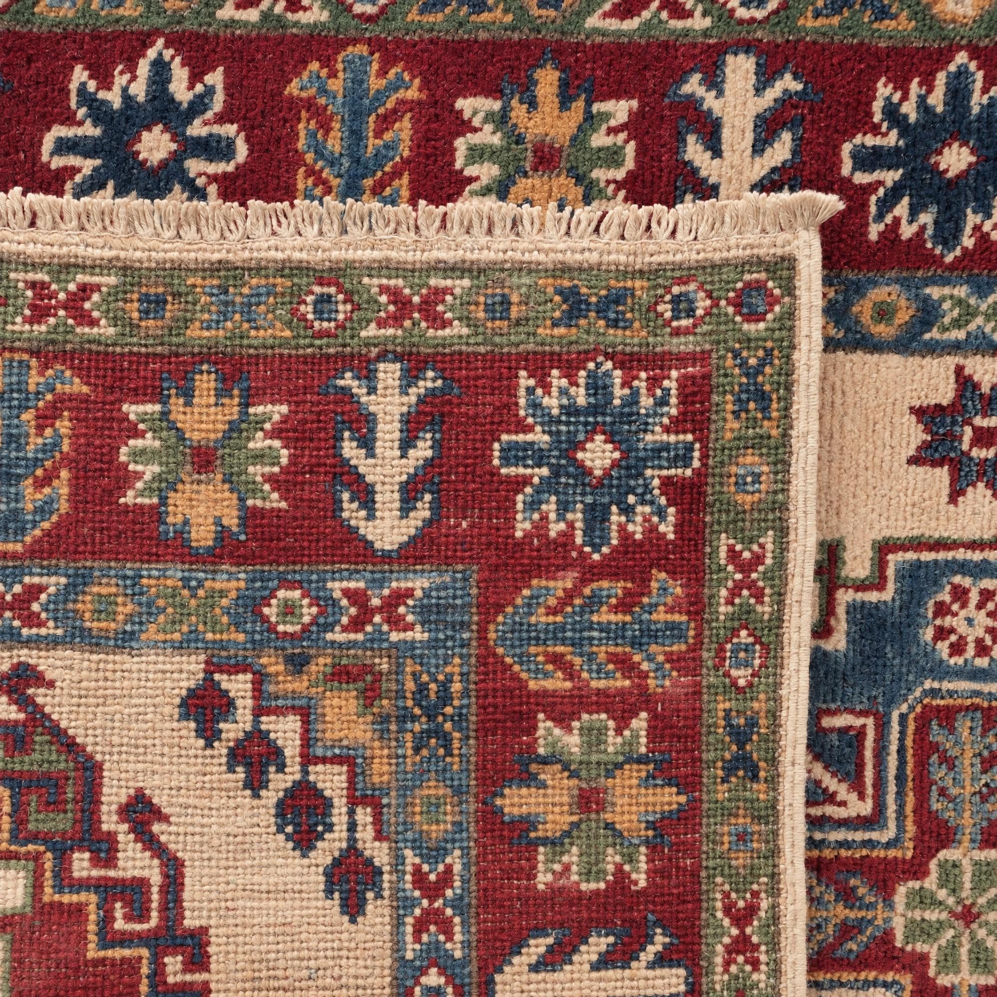 80cm x 305cm Handgeknüpft Kazak Läufer Teppich
