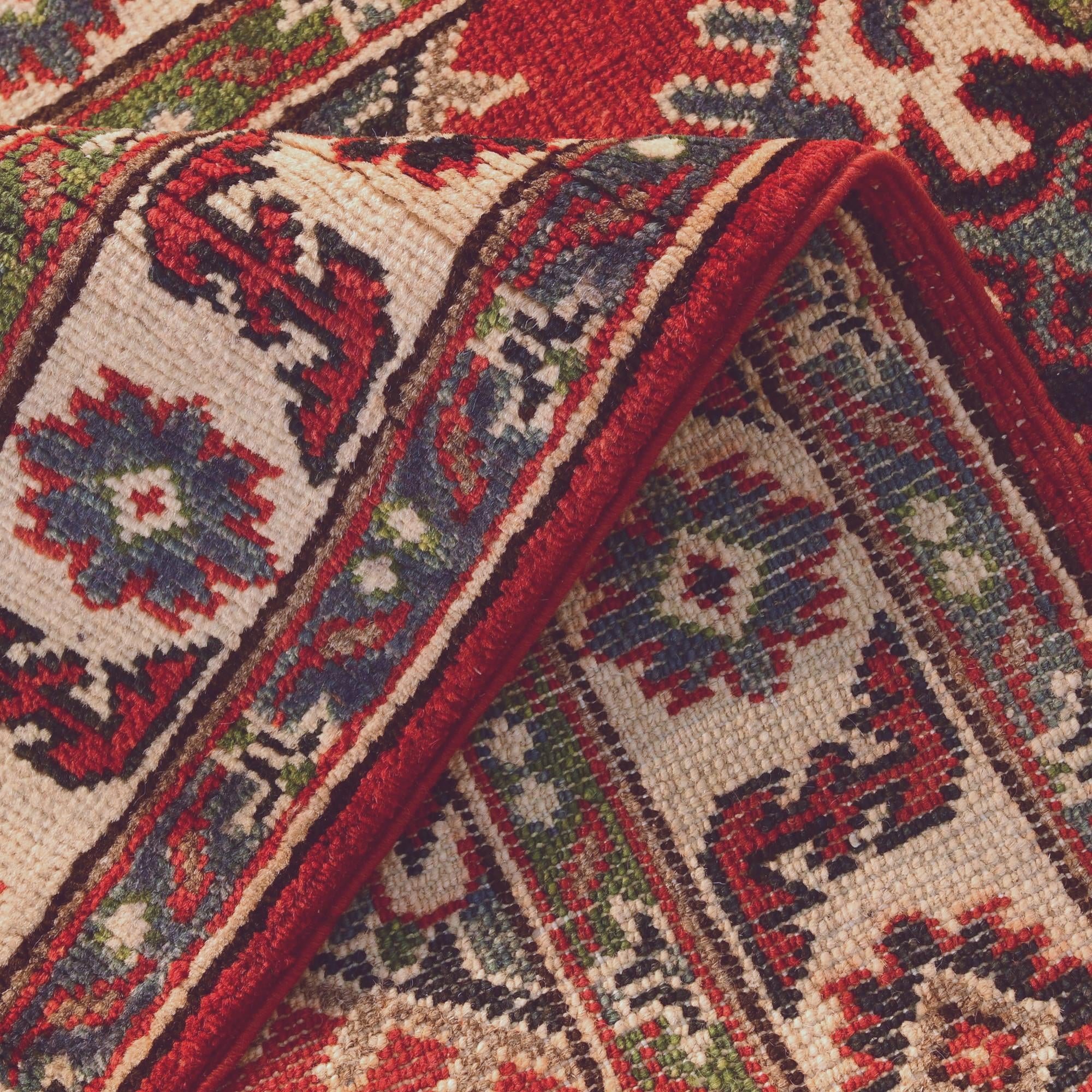 2' 10 x 9' 5 Hand Knotted Kazak Runner Rug