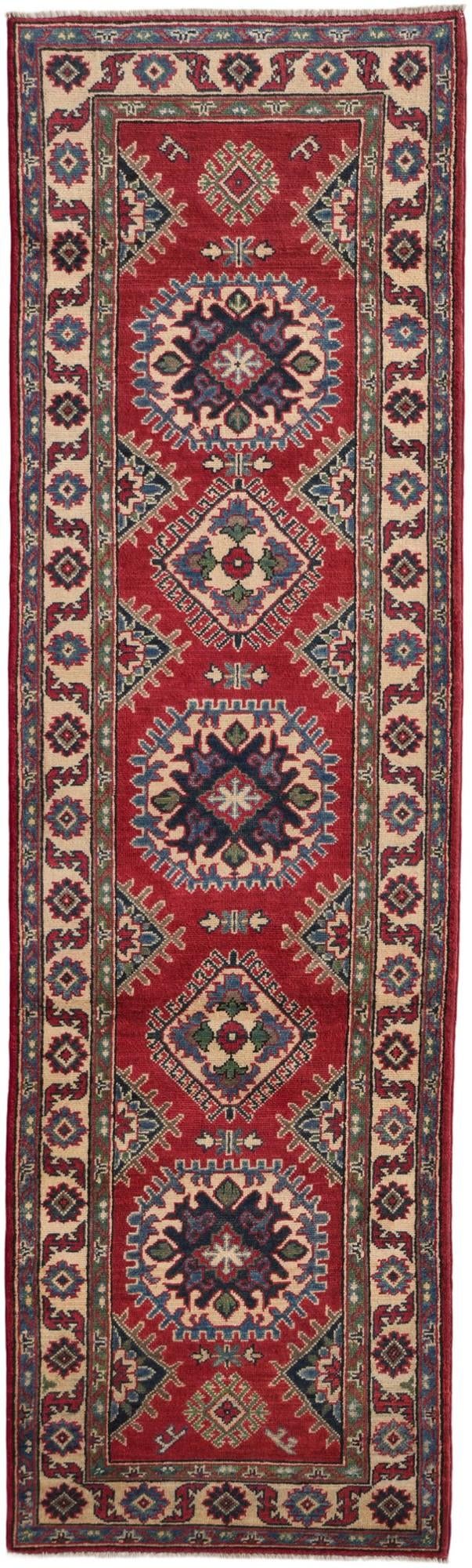 2' 10 x 9' 5 Hand Knotted Kazak Runner Rug