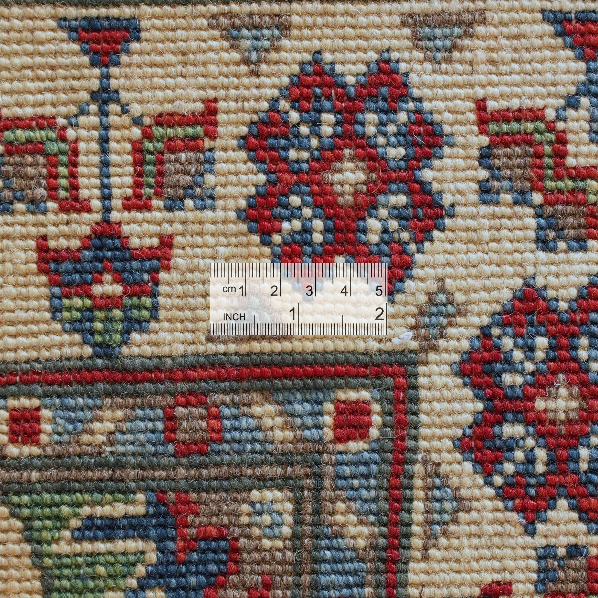 85cm x 300cm Hand Knotted Kazak Runner Rug