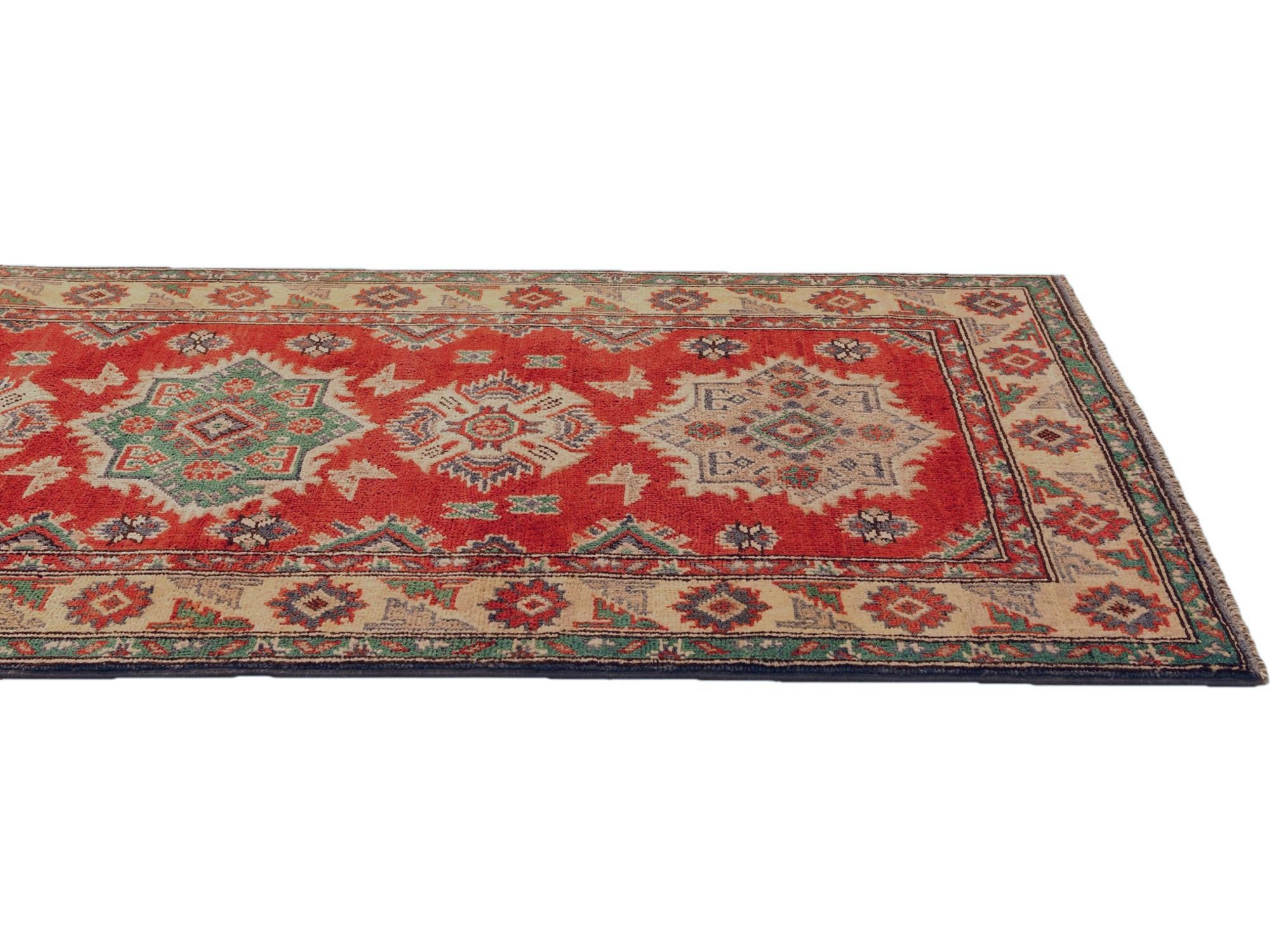 2' 7 x 9' 9 Hand Knotted Kazak Runner Rug