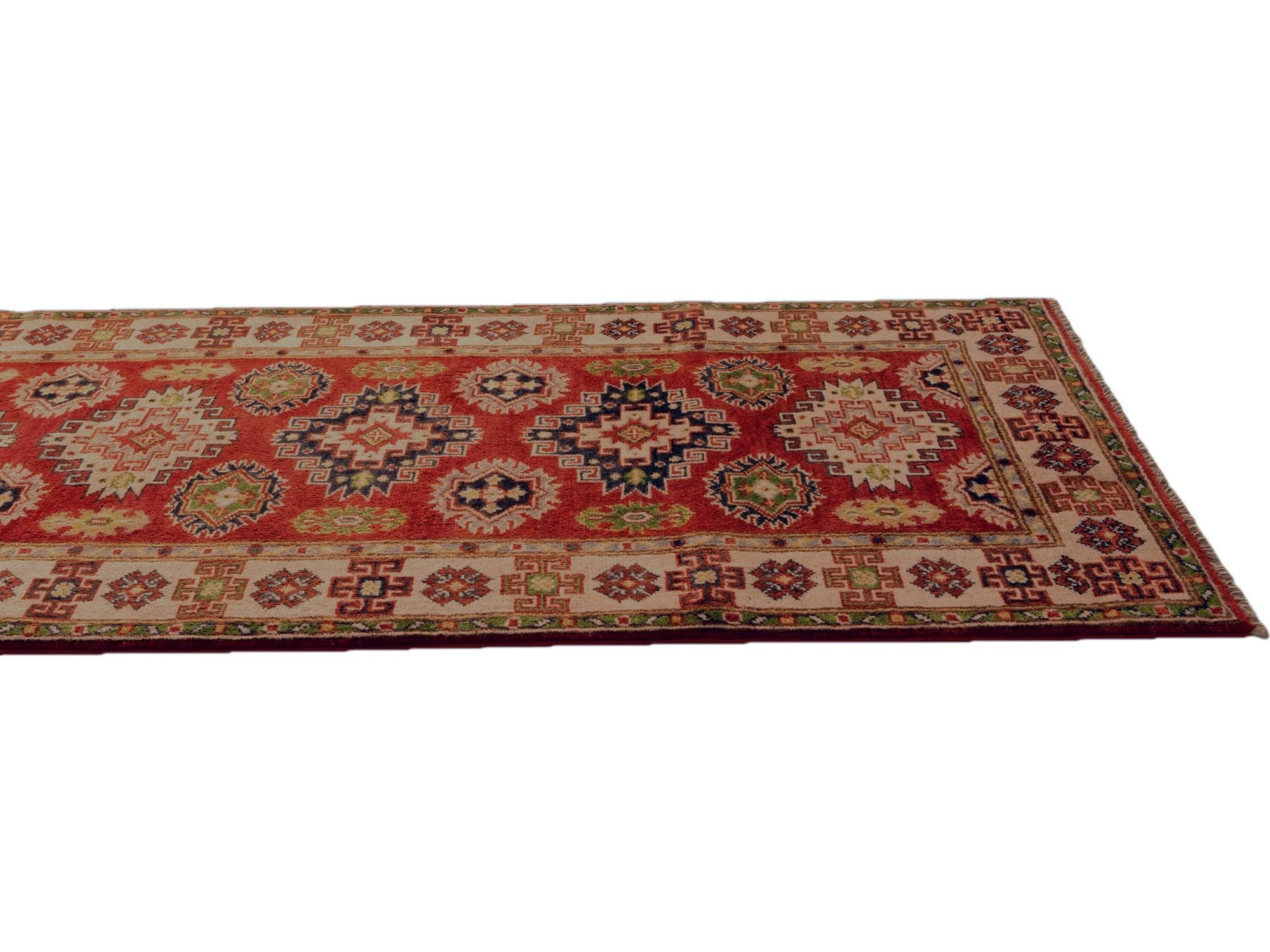 2' 9 x 15' 11 Hand Knotted Kazak Runner Rug