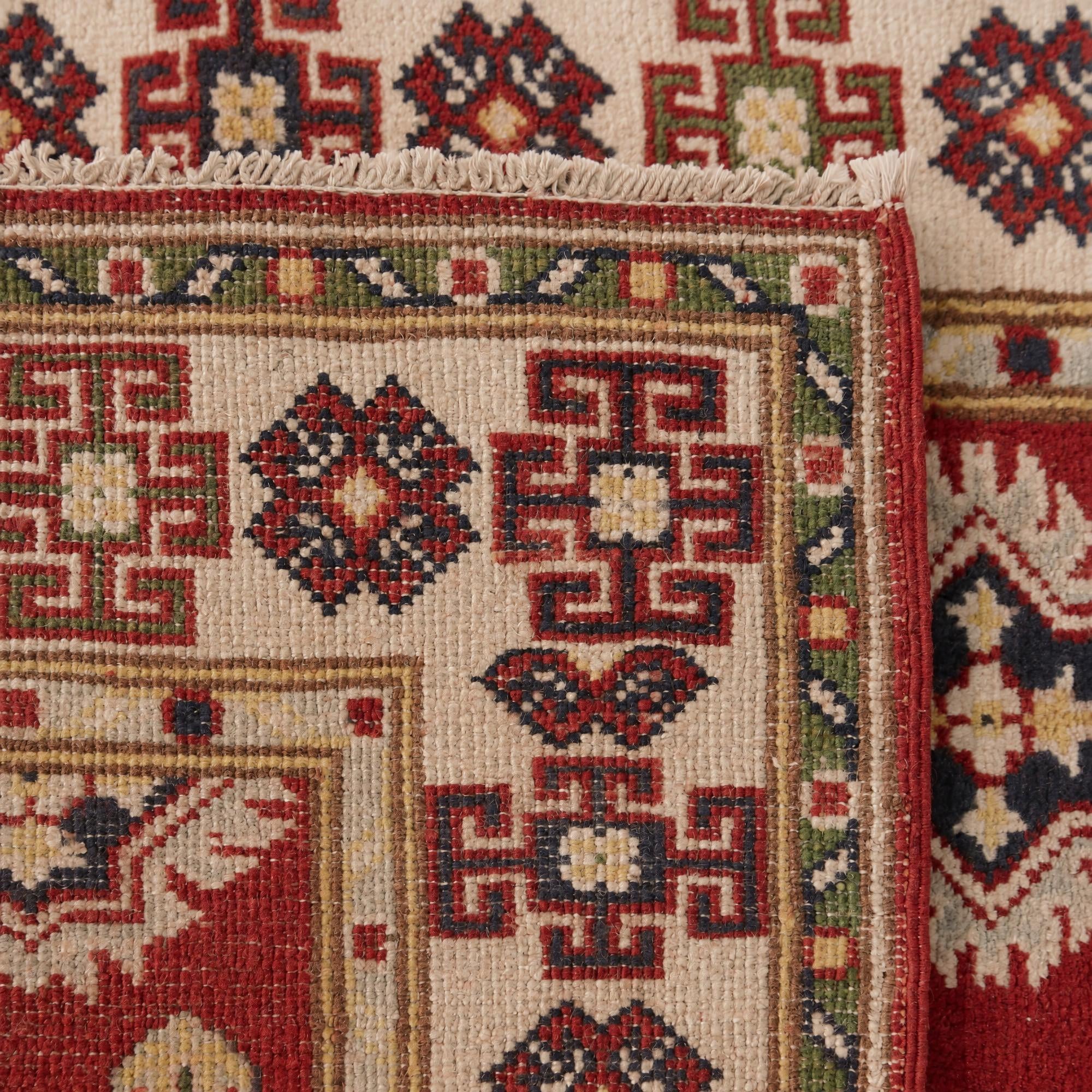 2' 9 x 15' 11 Hand Knotted Kazak Runner Rug