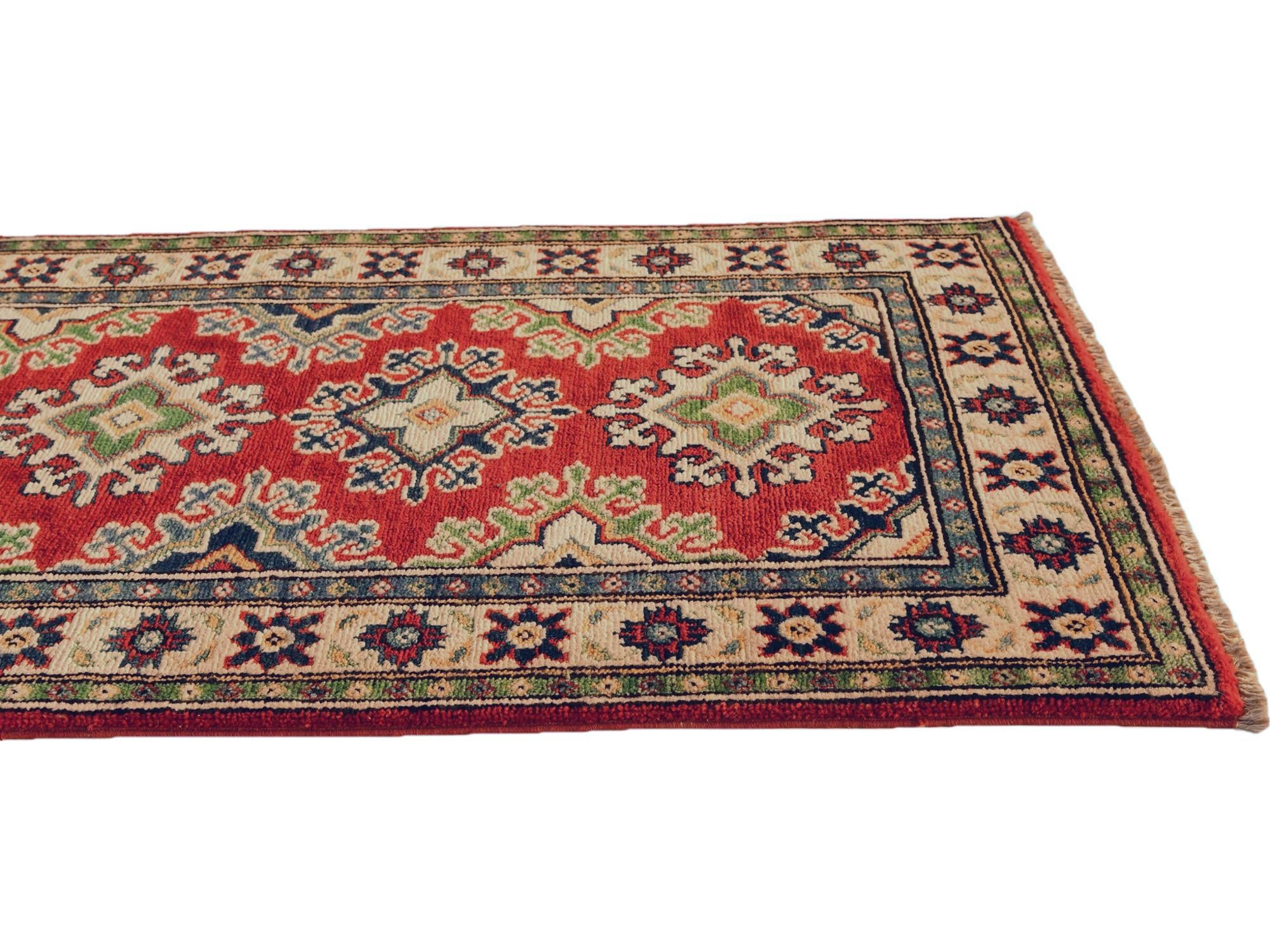 2' 1 x 6' 1 Hand Knotted Kazak Runner Rug