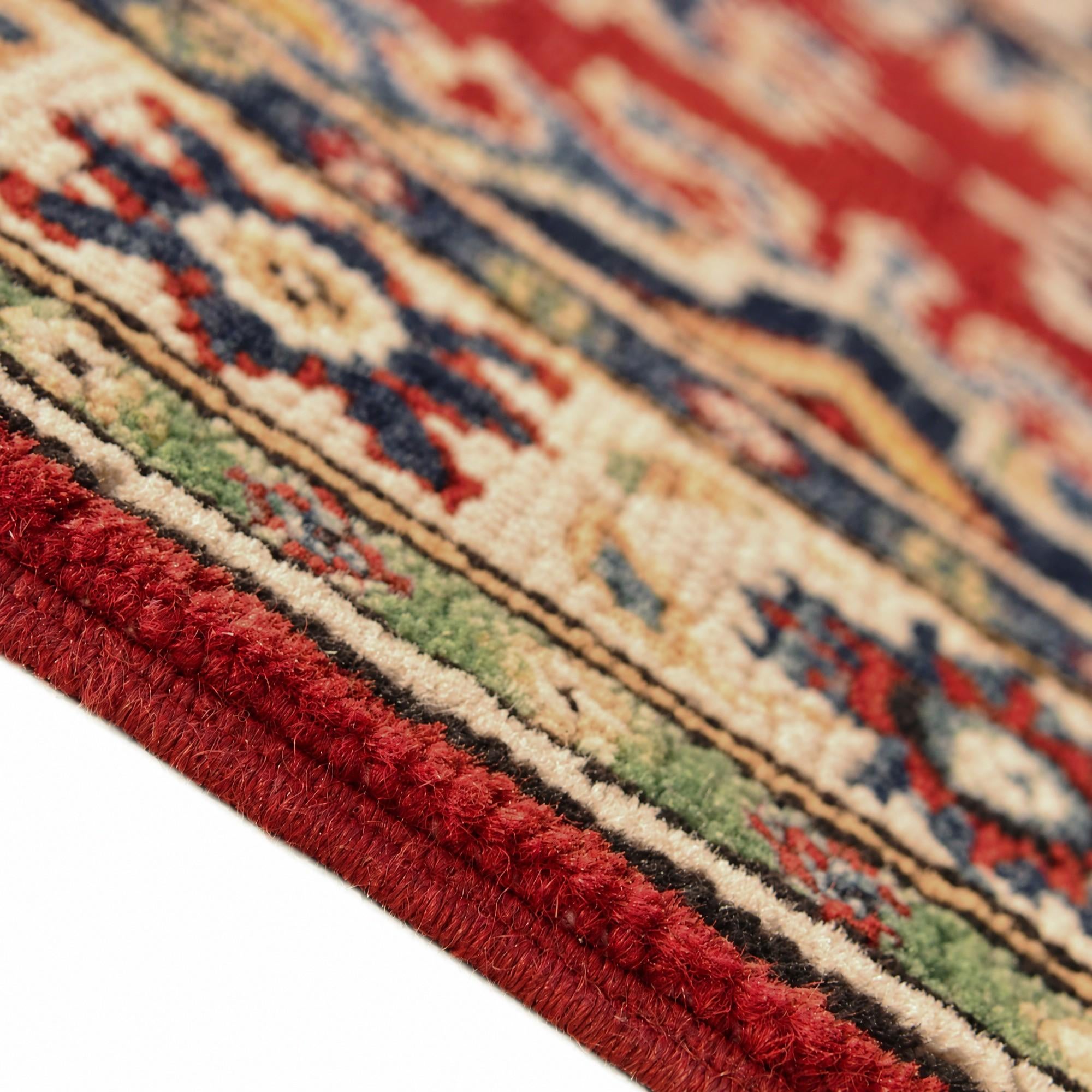 65cm x 185cm Hand Knotted Kazak Runner Rug