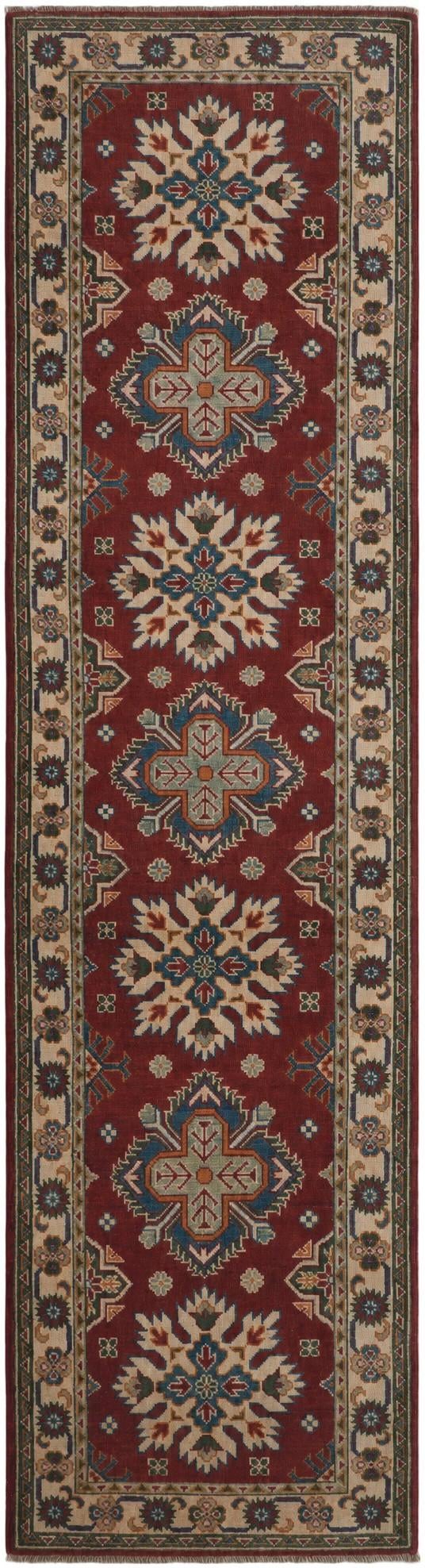 2' 9 x 10' 4 Hand Knotted Kazak Runner Rug
