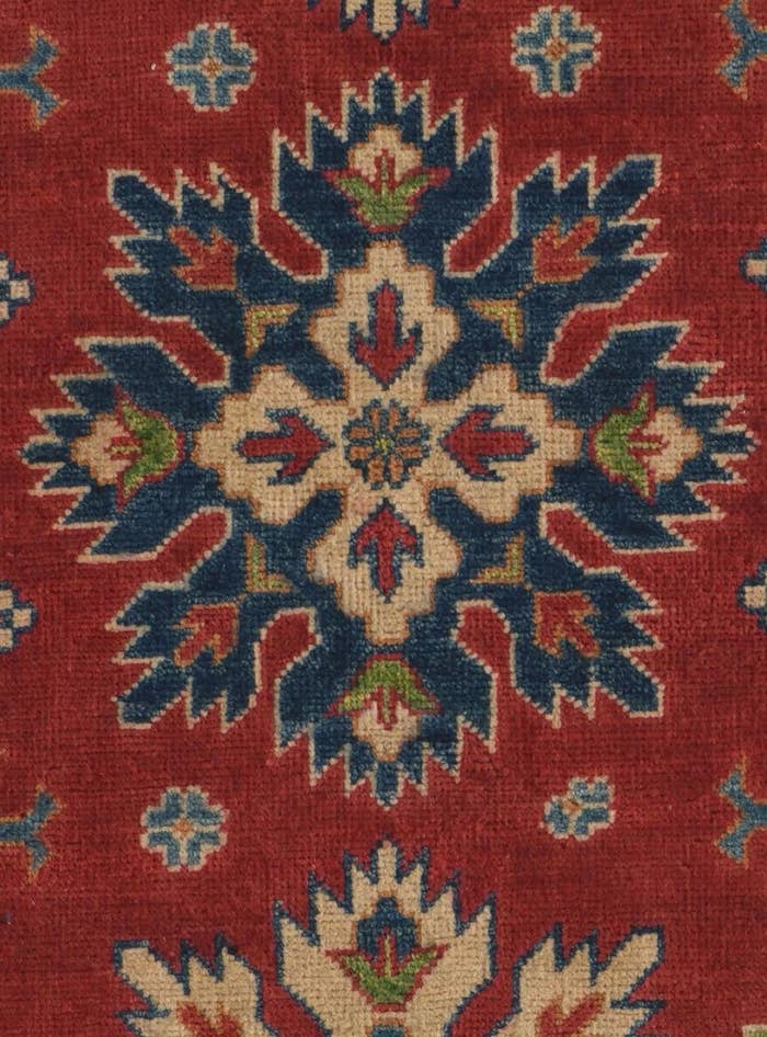 Detail image of 2' 8 x 9' 4 Hand Knotted Kazak Runner Rug