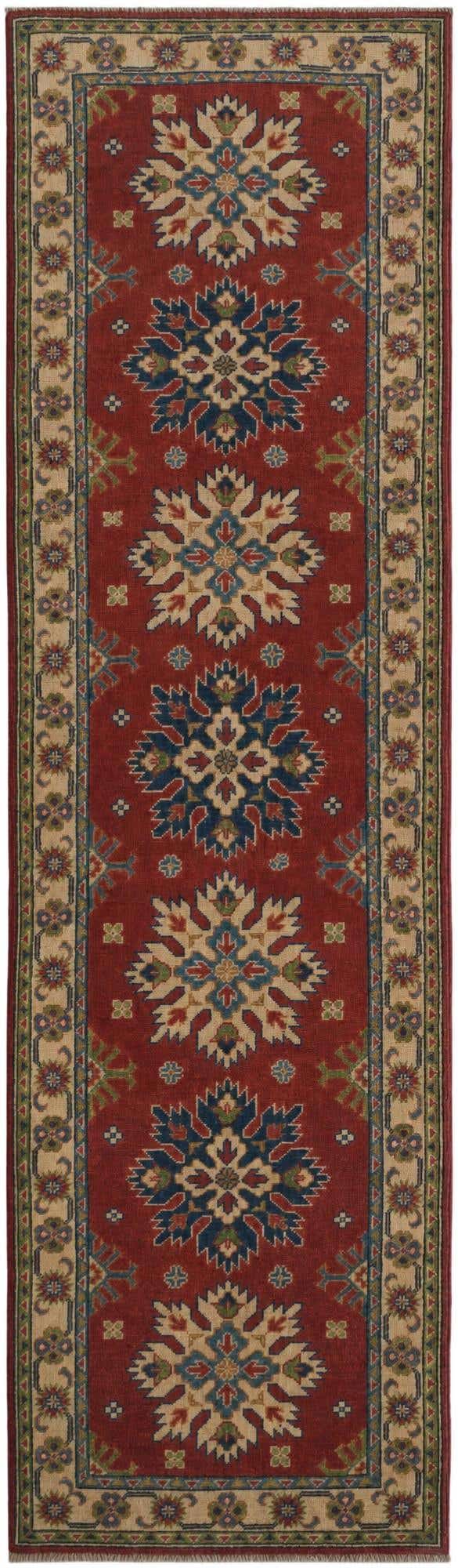 2' 8 x 9' 4 Hand Knotted Kazak Runner Rug