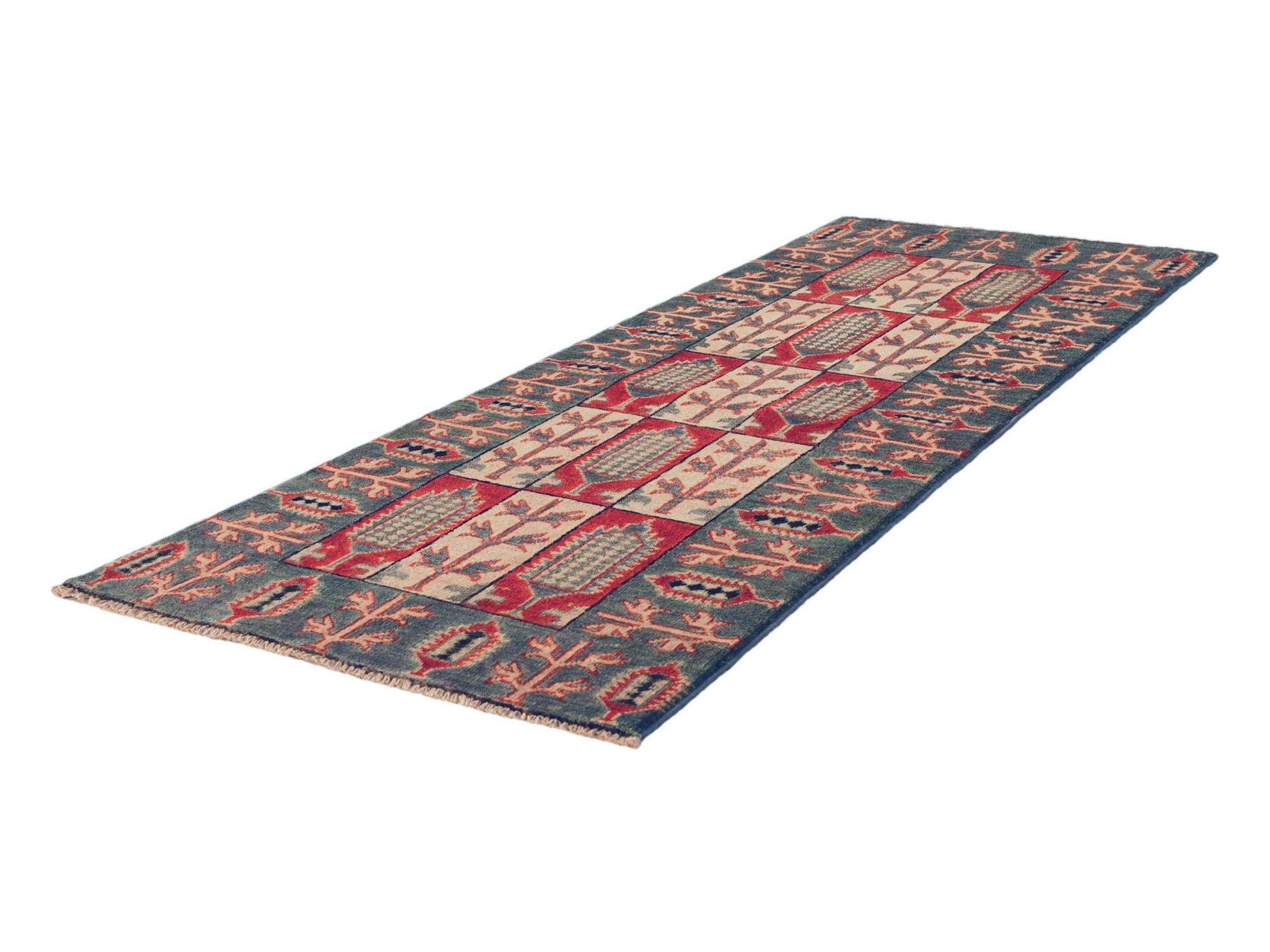 65cm x 165cm anudado a mano Kazak Alfombra Pasillera