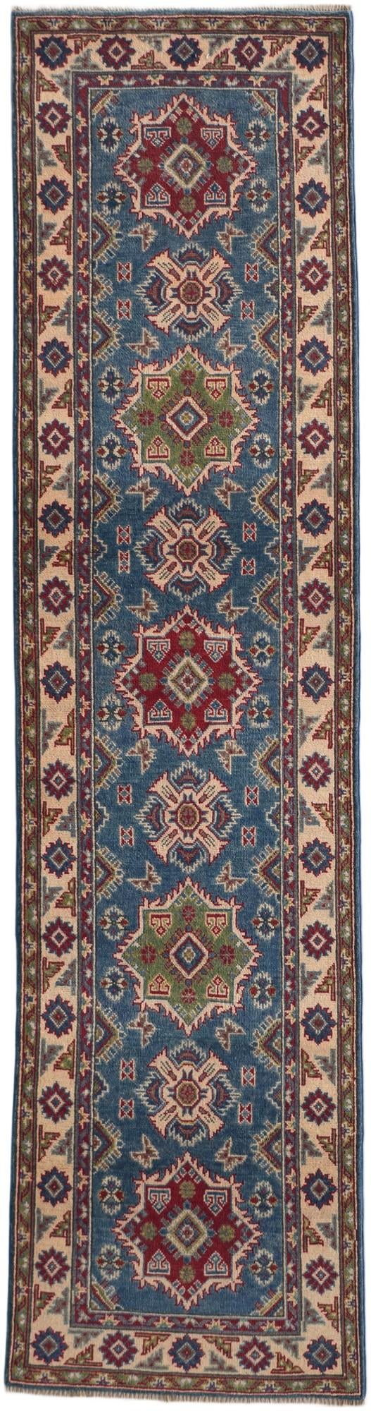 Detail image 2 of 10: 2' 7 x 9' 10 Hand Knotted Kazak Runner Rug