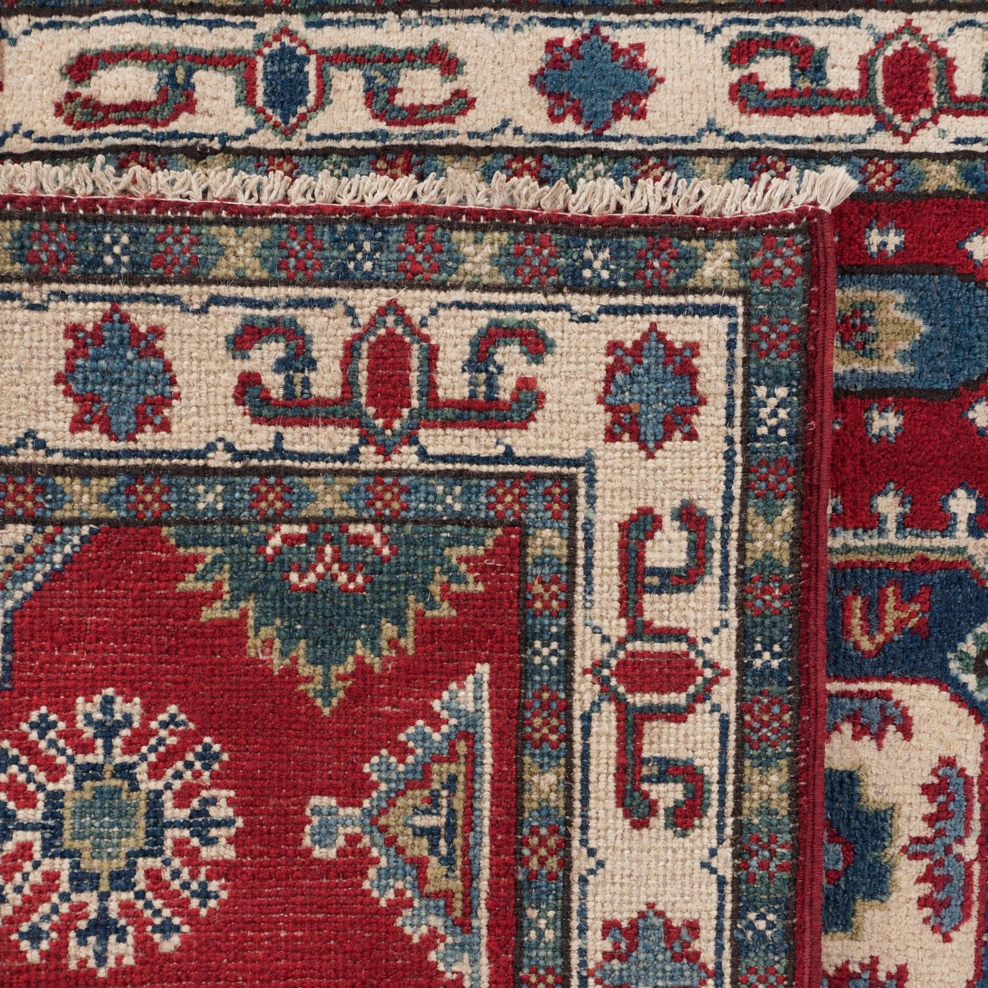 80cm x 245cm Handgeknüpft Kazak Läufer Teppich