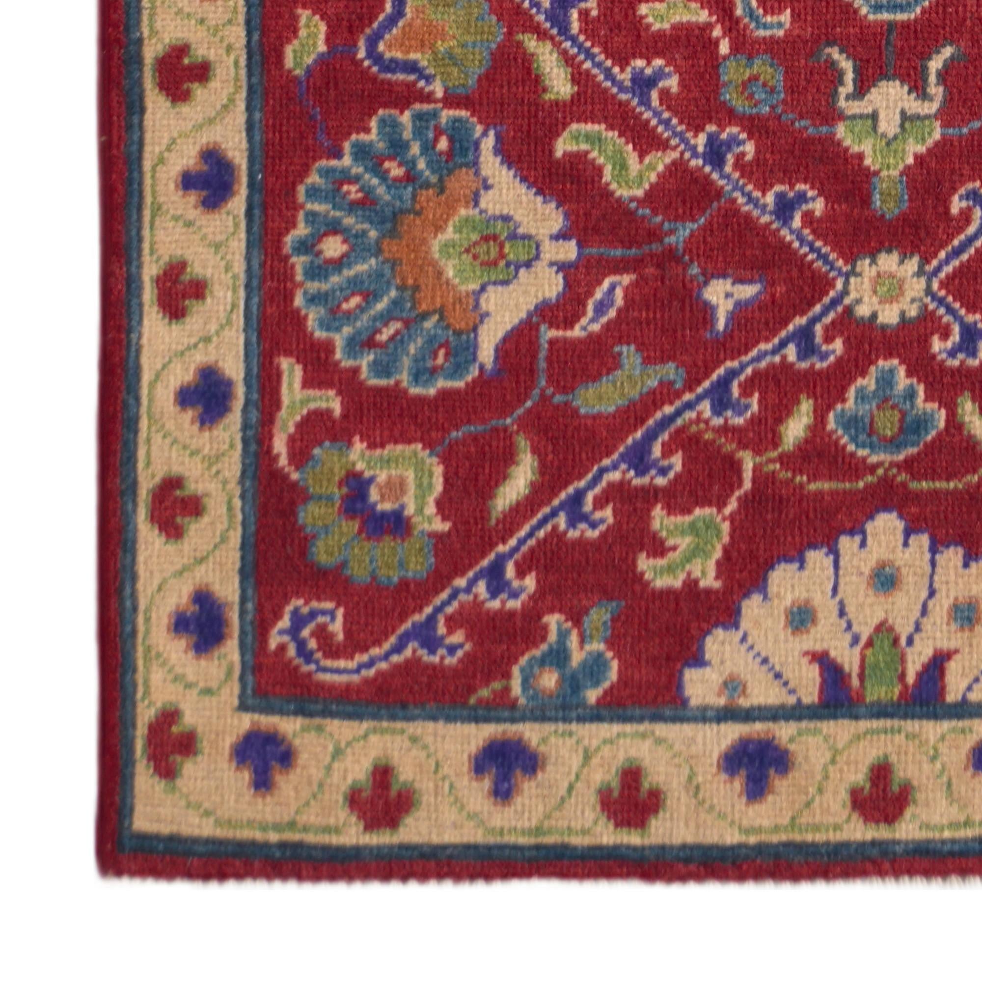 Detail image 7 of 12: 2' 8 x 8' 2 Hand Knotted Kazak Runner Rug
