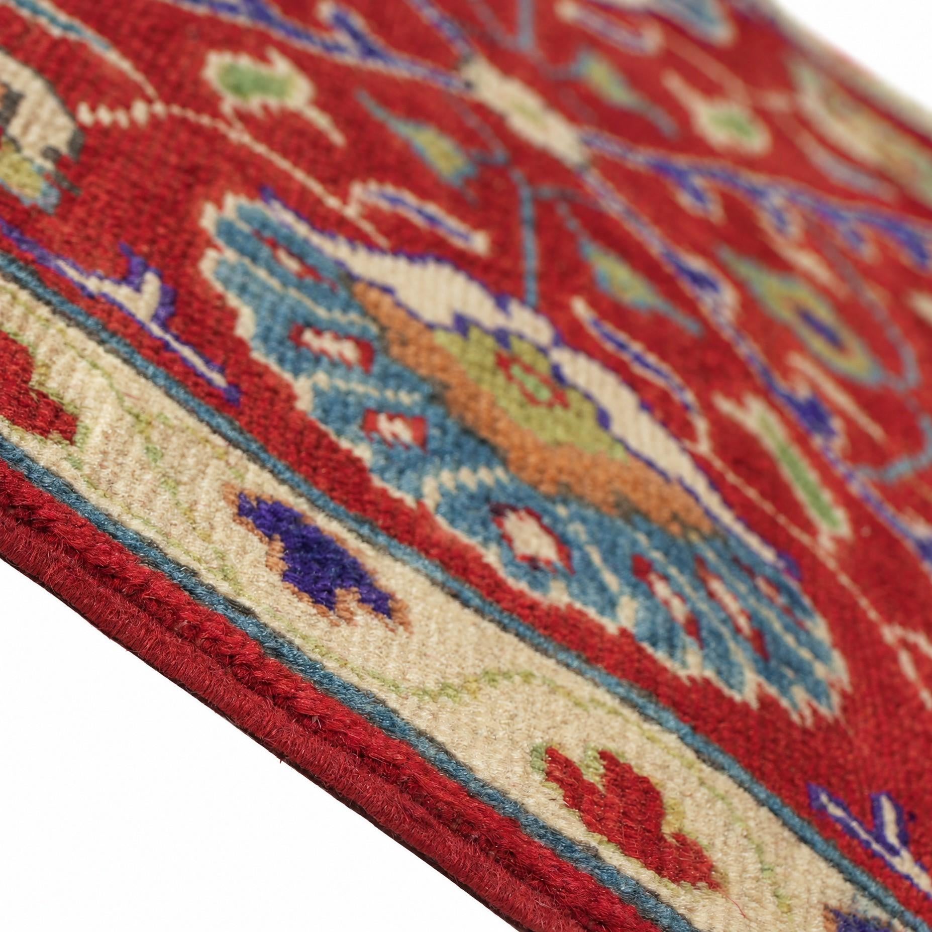 Detail image 8 of 12: 2' 8 x 8' 2 Hand Knotted Kazak Runner Rug
