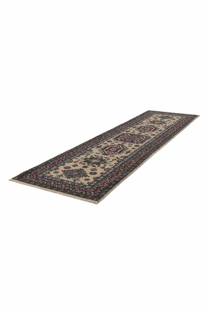 2' 9 x 9' 11 Hand Knotted Kazak Runner Rug