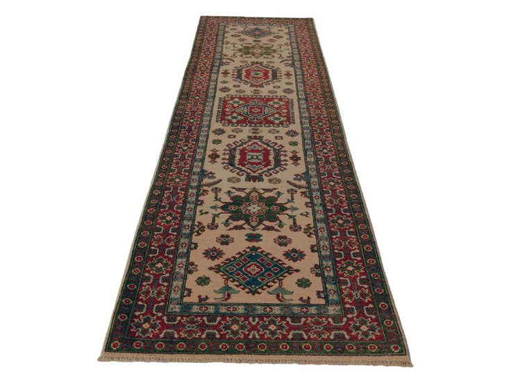 Detail image of 2' 9 x 9' 11 Hand Knotted Kazak Runner Rug