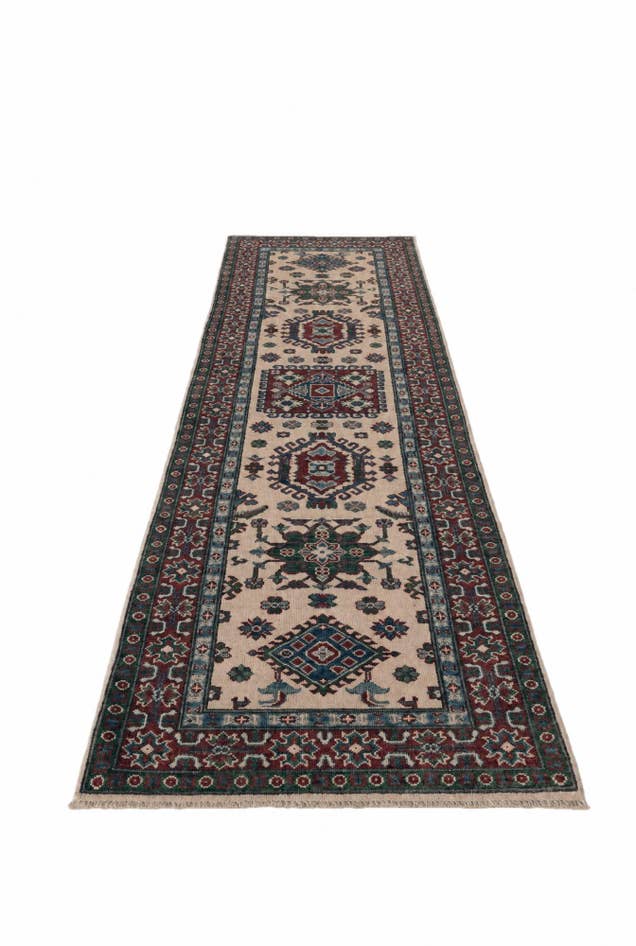 Detail image of 2' 9 x 9' 11 Hand Knotted Kazak Runner Rug