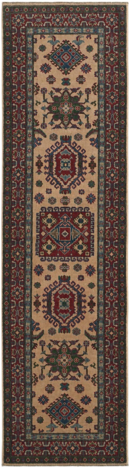 2' 9 x 9' 11 Hand Knotted Kazak Runner Rug