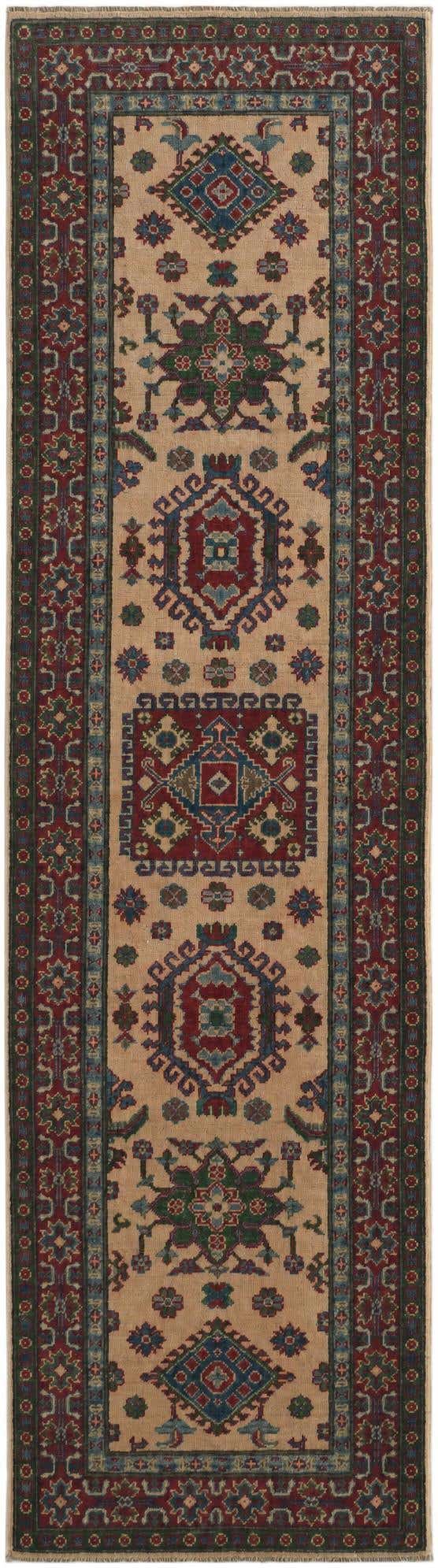 2' 9 x 9' 11 Hand Knotted Kazak Runner Rug