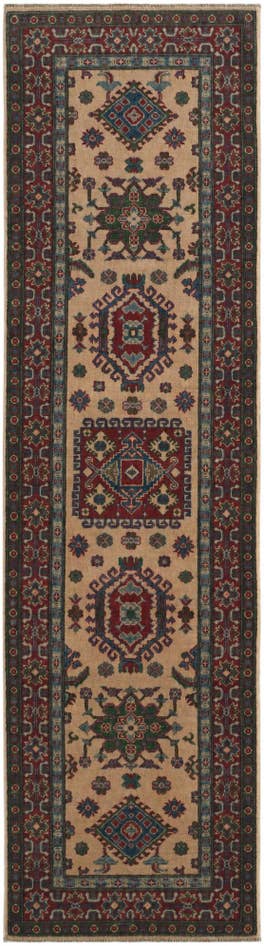 Detail image of 85cm x 305cm anudado a mano Kazak Alfombra Pasillera