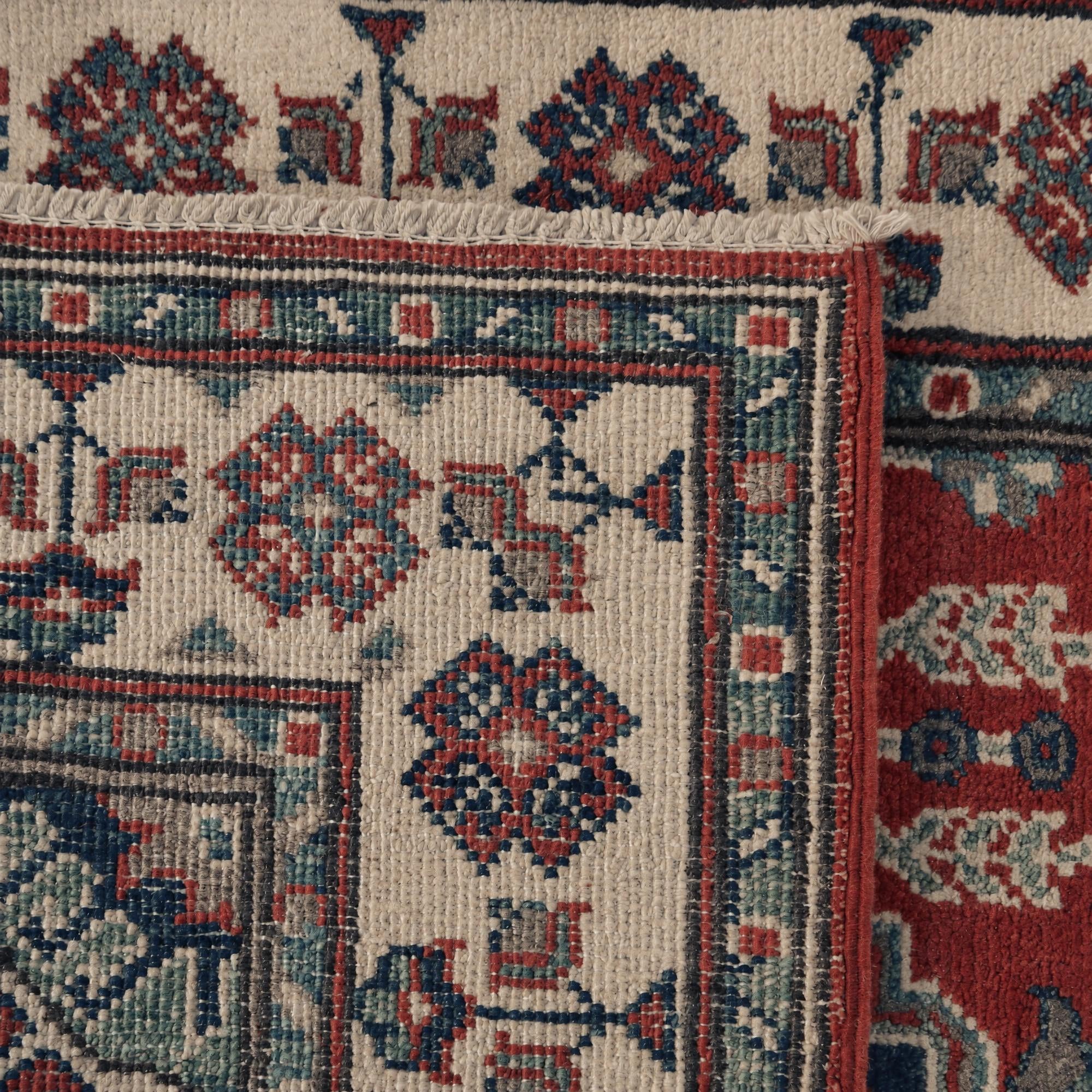 80cm x 295cm anudado a mano Kazak Alfombra Pasillera