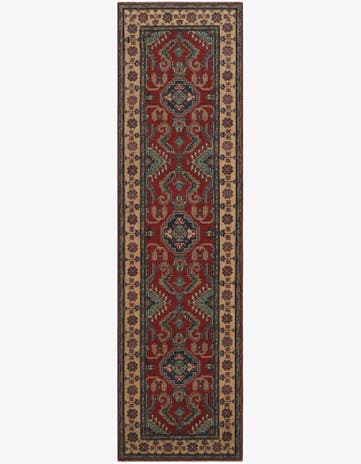 2' 8 x 9' 8 Hand Knotted Kazak Runner Rug