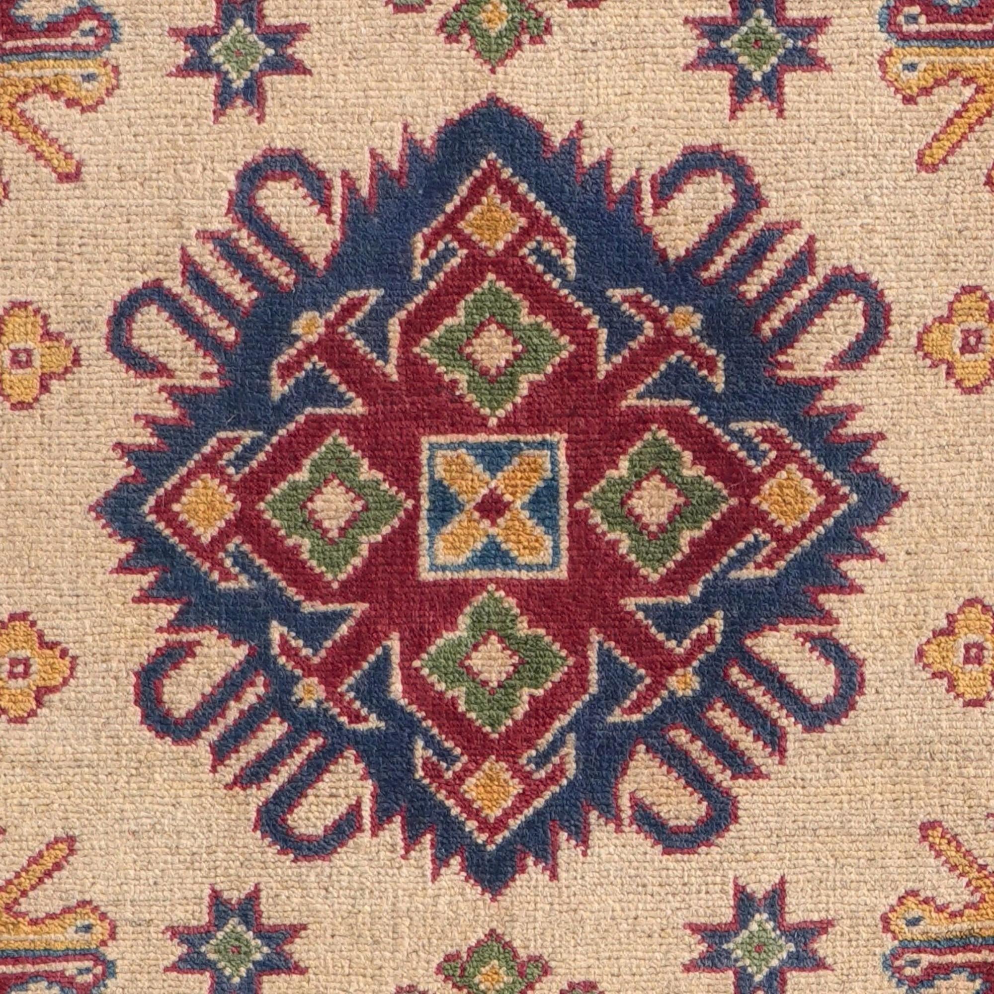 80cm x 295cm Hand Knotted Kazak Runner Rug