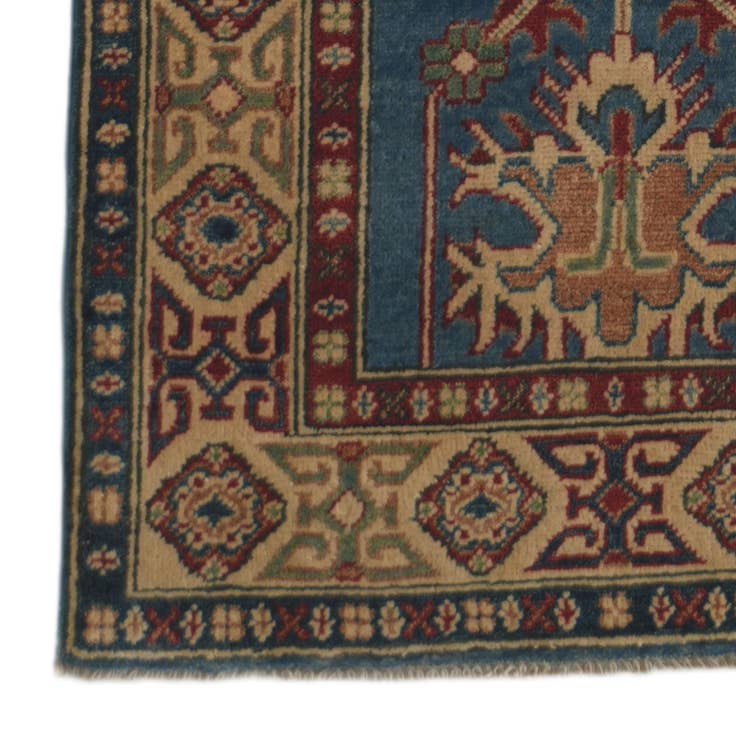Detail image of 2' 8 x 9' 8 Hand Knotted Kazak Runner Rug