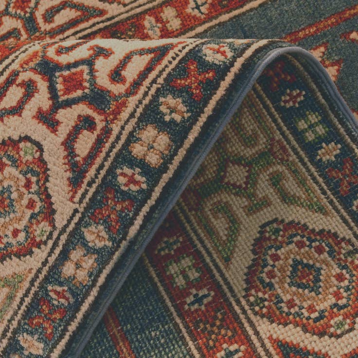 Detail image of 2' 8 x 9' 8 Hand Knotted Kazak Runner Rug