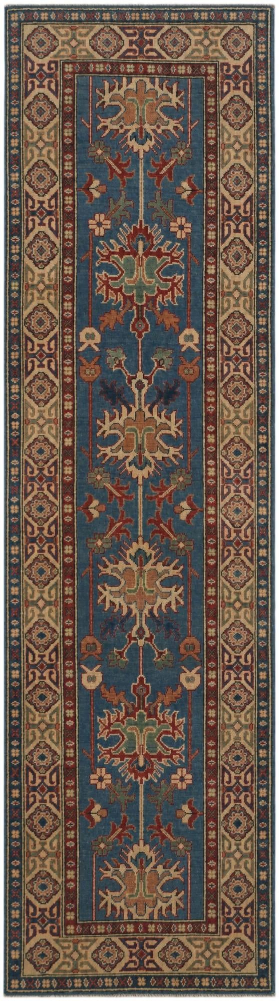2' 8 x 9' 8 Hand Knotted Kazak Runner Rug