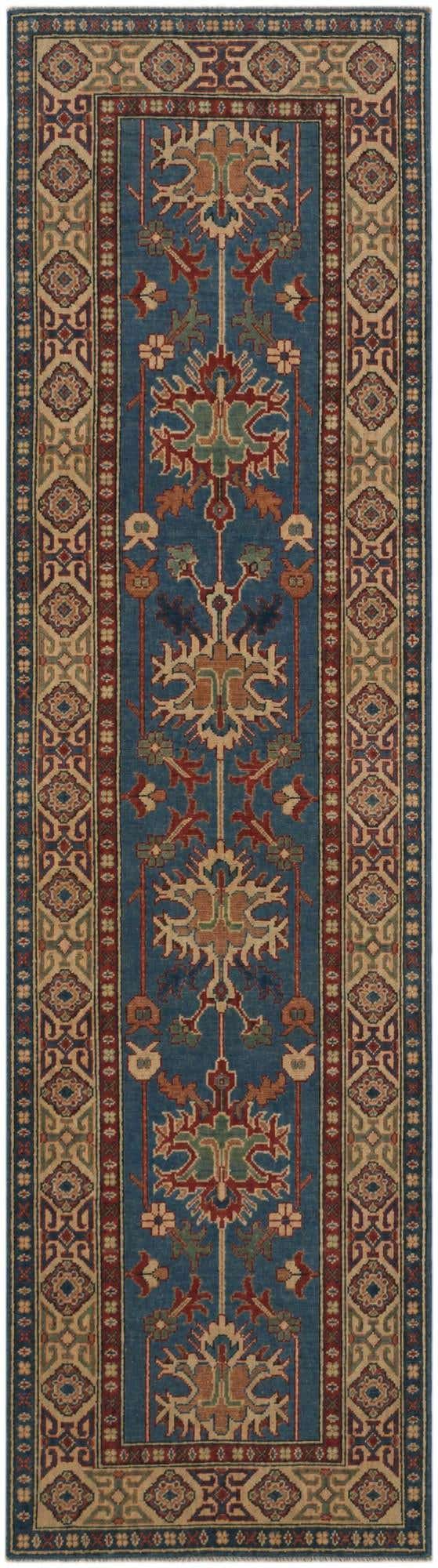 2' 8 x 9' 8 Hand Knotted Kazak Runner Rug