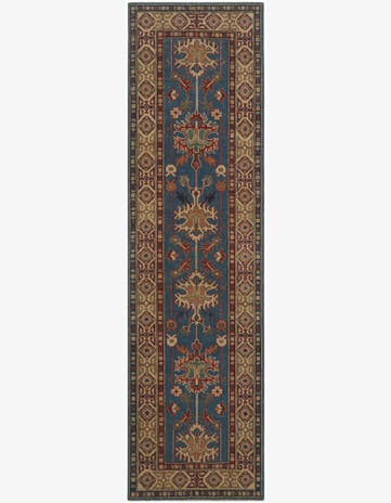 2' 8 x 9' 8 Hand Knotted Kazak Runner Rug