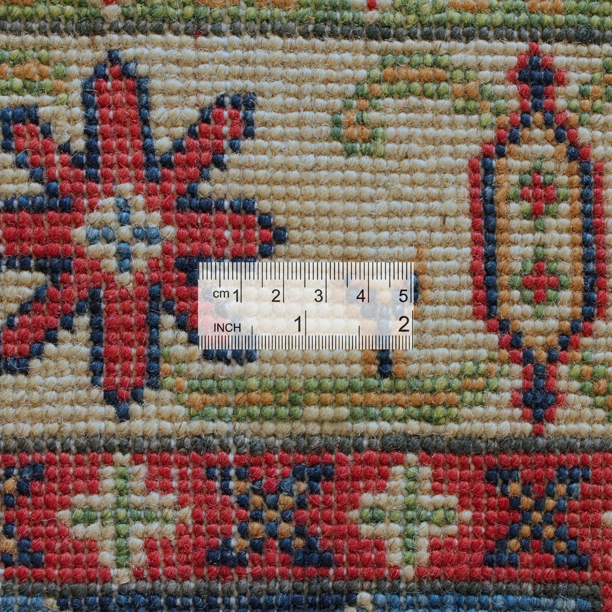 Detail image 9 of 11: 2' 8 x 9' 9 Hand Knotted Kazak Runner Rug