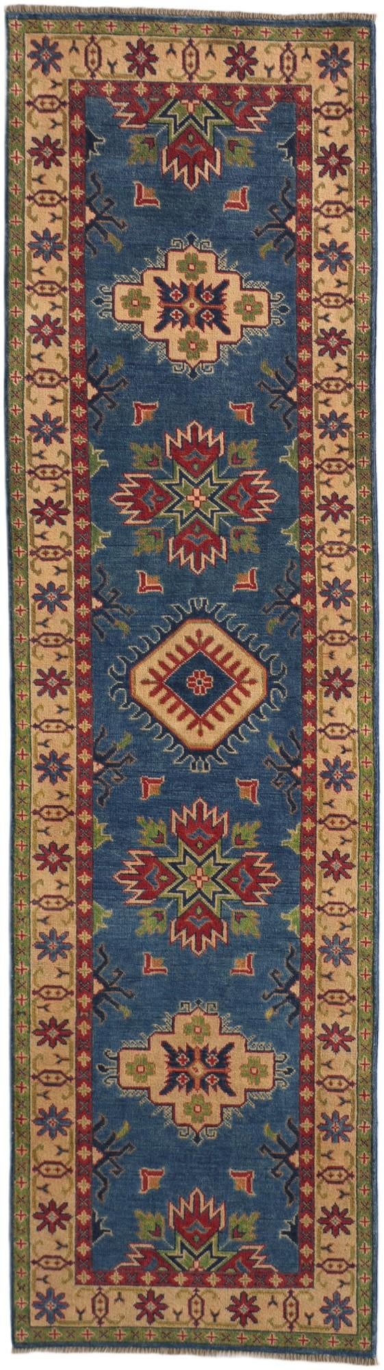 Detail image 2 of 11: 2' 8 x 9' 9 Hand Knotted Kazak Runner Rug