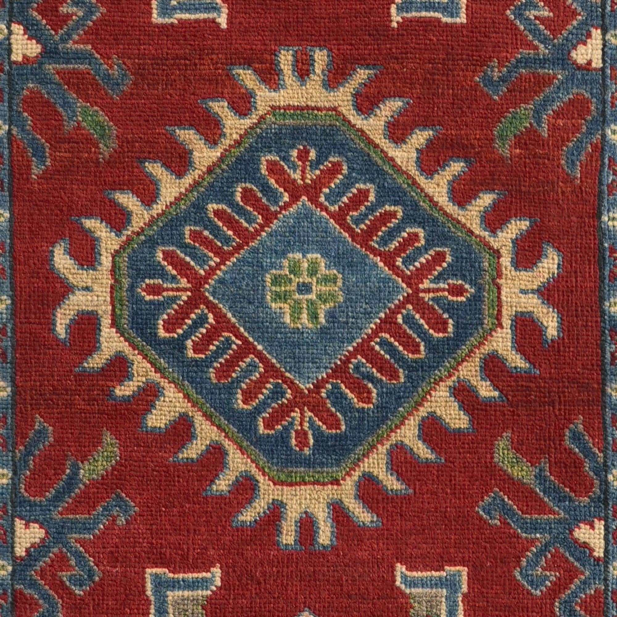 Detail image 11 of 12: 2' 9 x 9' 9 Hand Knotted Kazak Runner Rug