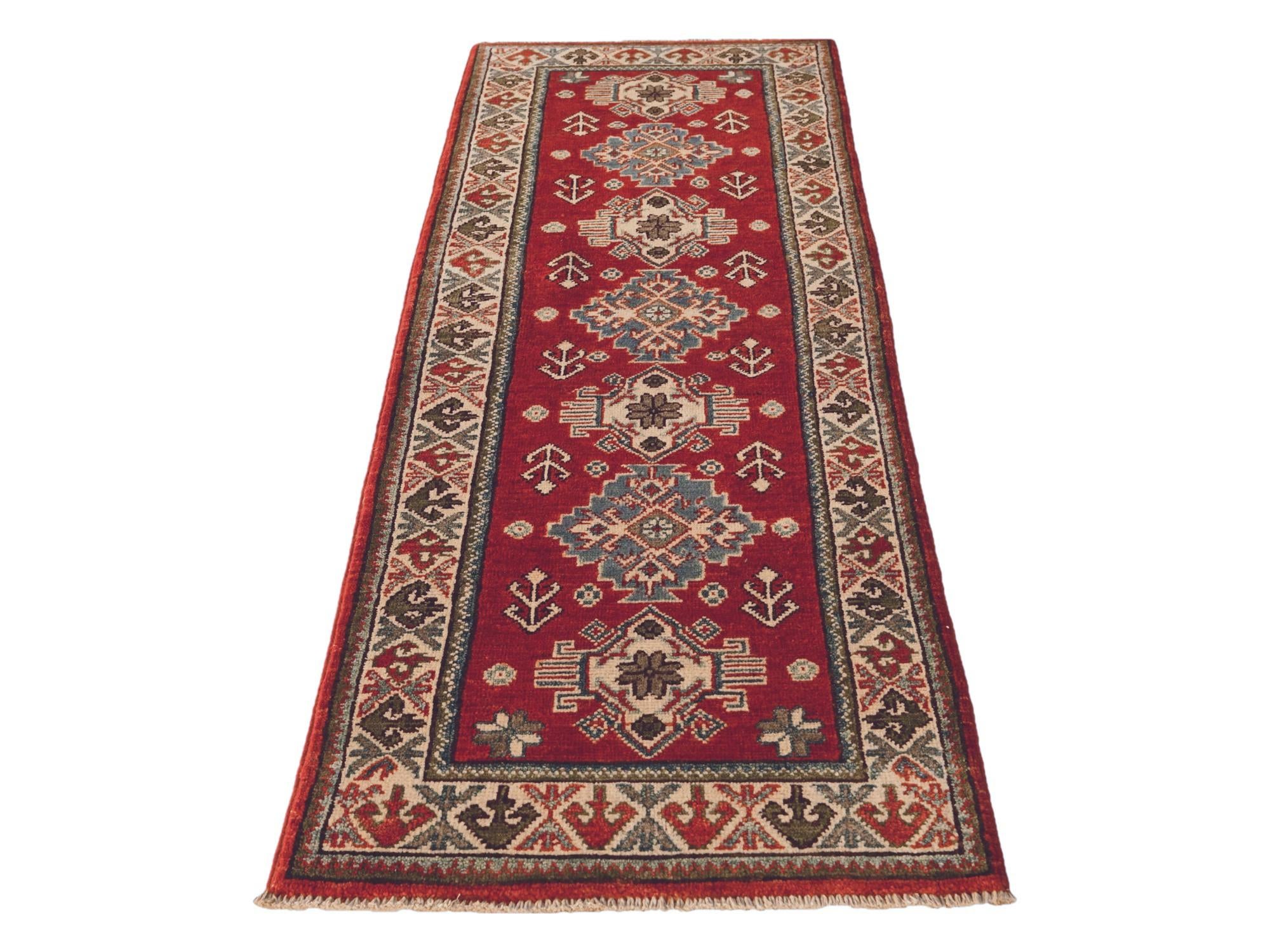 2' x 5' 10 Hand Knotted Kazak Runner Rug