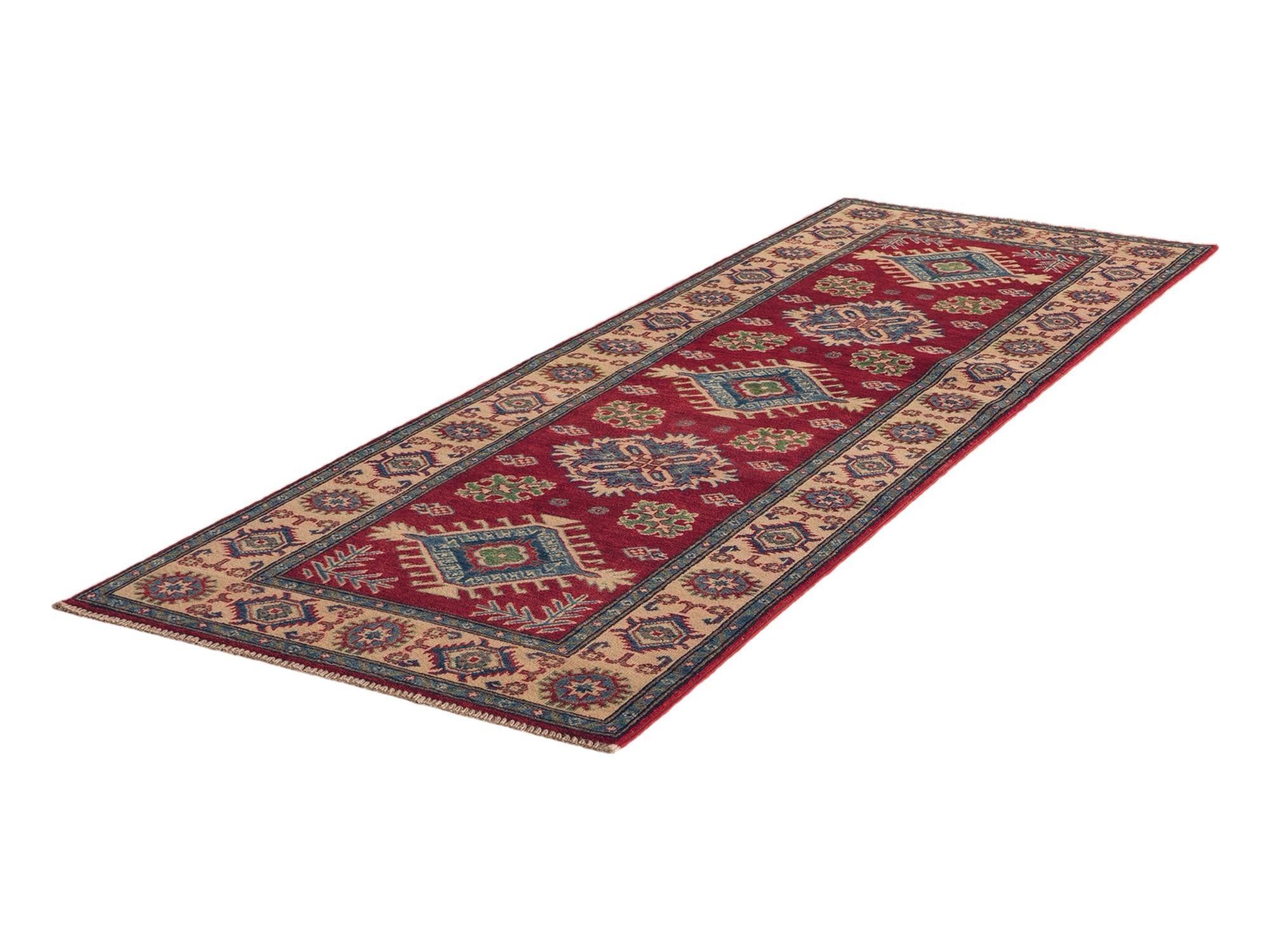 80cm x 240cm Hand Knotted Kazak Runner Rug