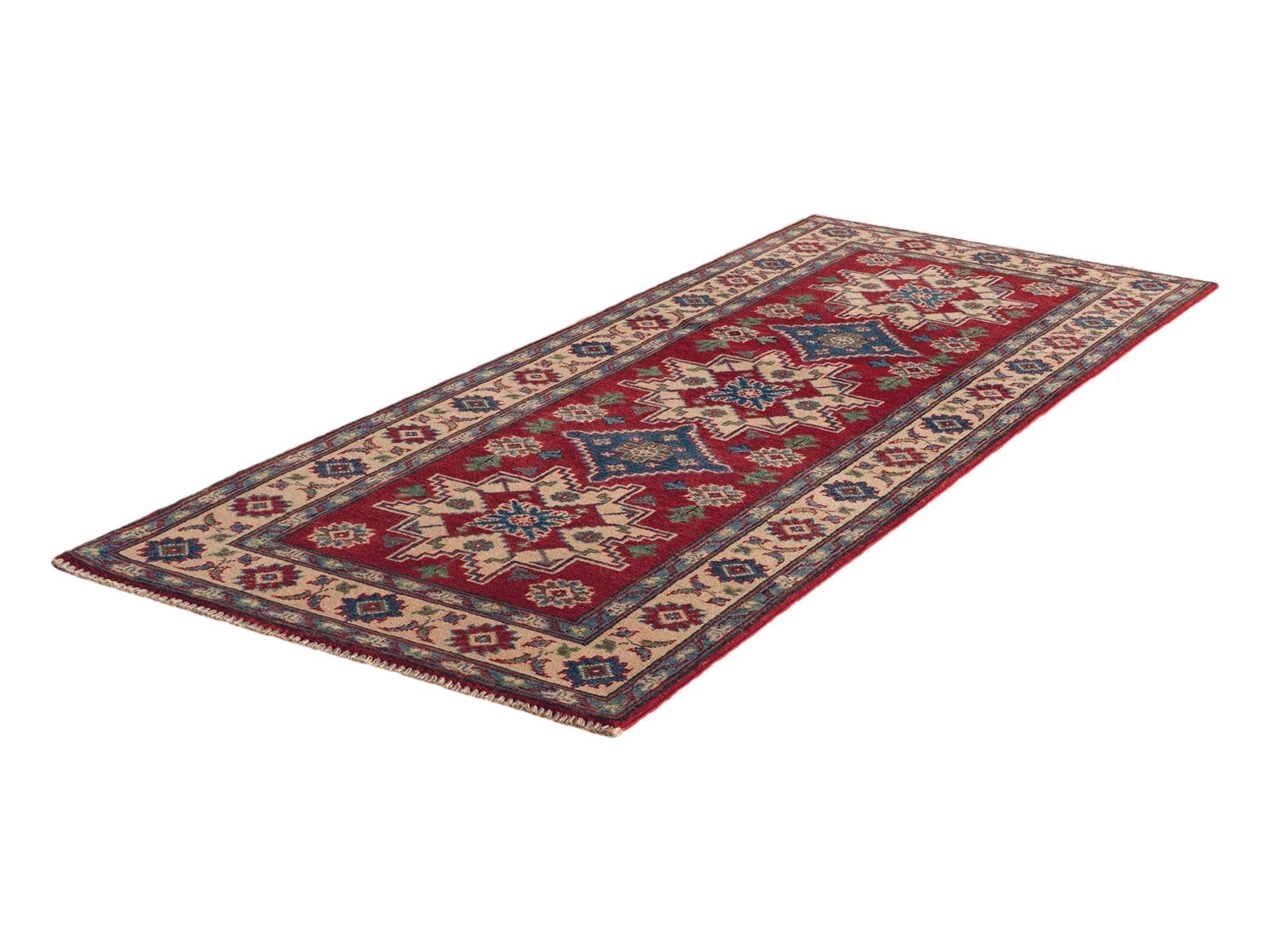 80cm x 210cm Hand Knotted Kazak Runner Rug