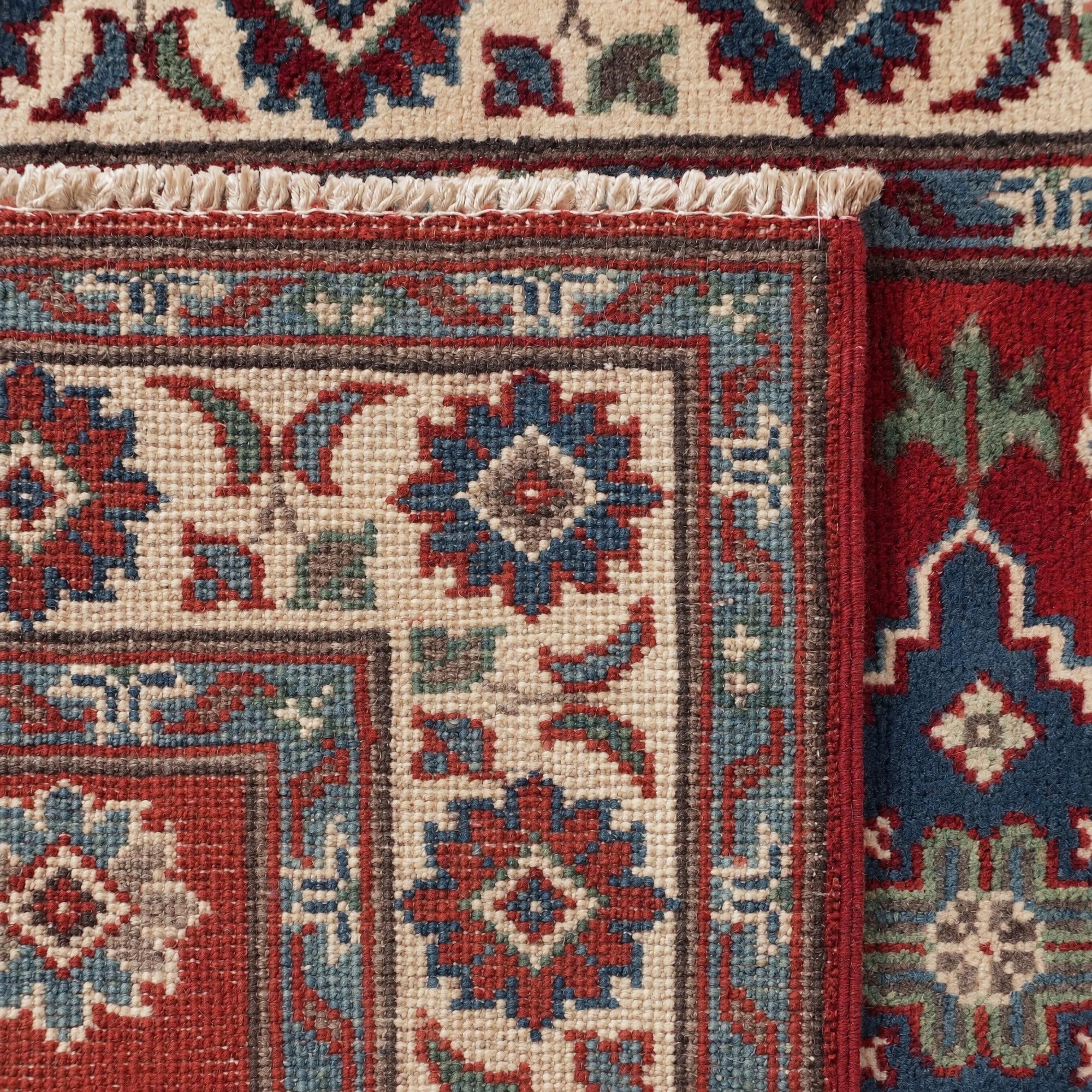 80cm x 210cm Hand Knotted Kazak Runner Rug
