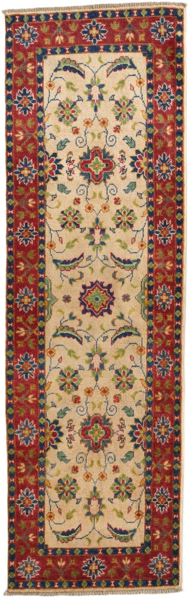 2' x 6' 3 Hand Knotted Kazak Runner Rug