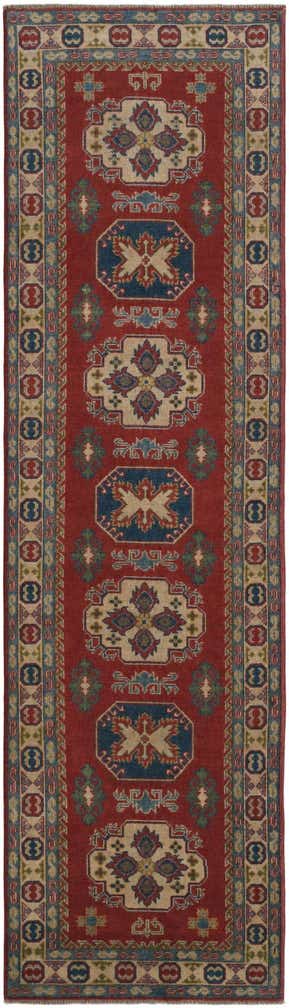 2' 9 x 9' 9 Hand Knotted Kazak Runner Rug