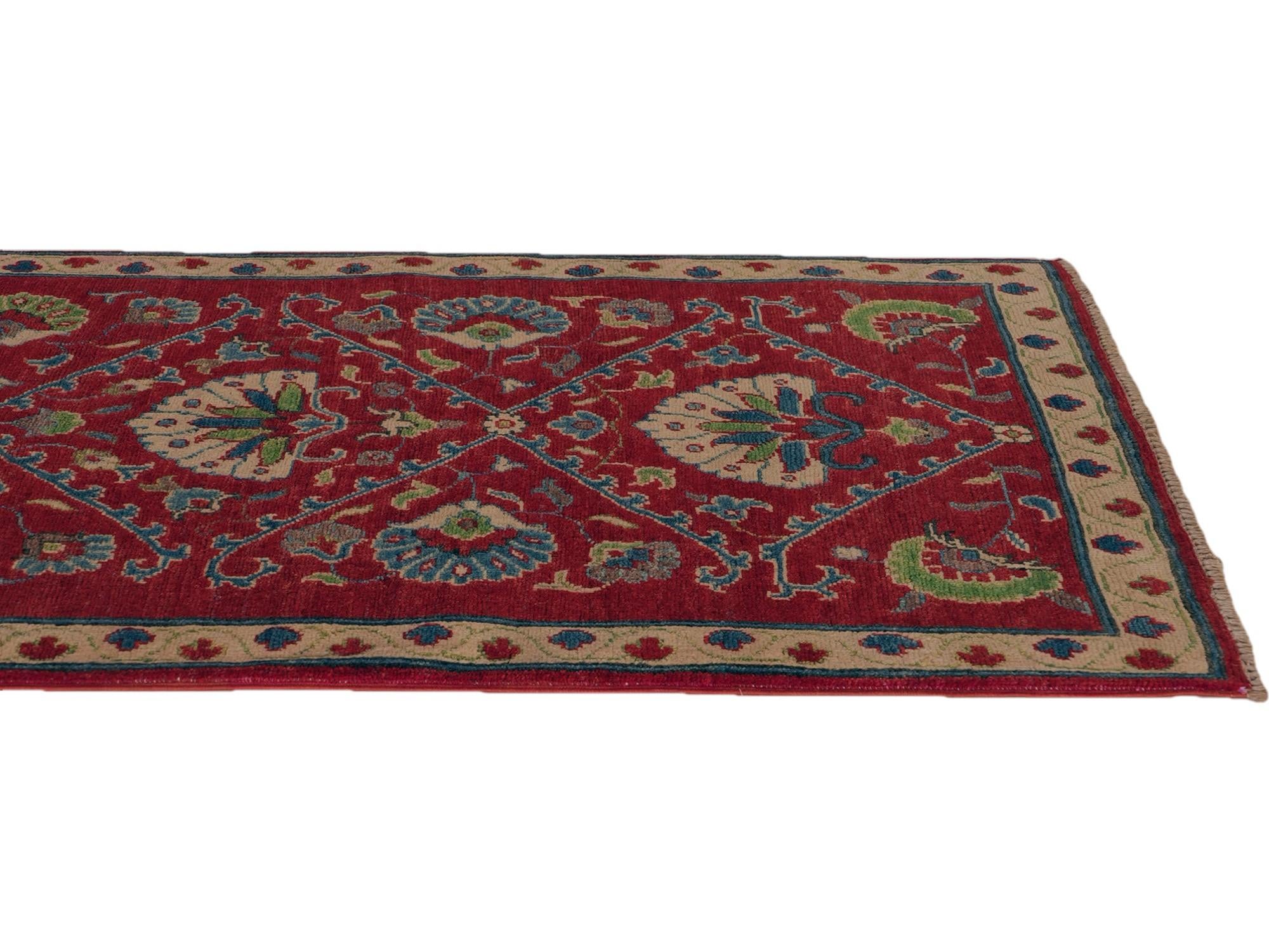 Detail image 6 of 12: 2' 11 x 9' 8 Hand Knotted Kazak Runner Rug