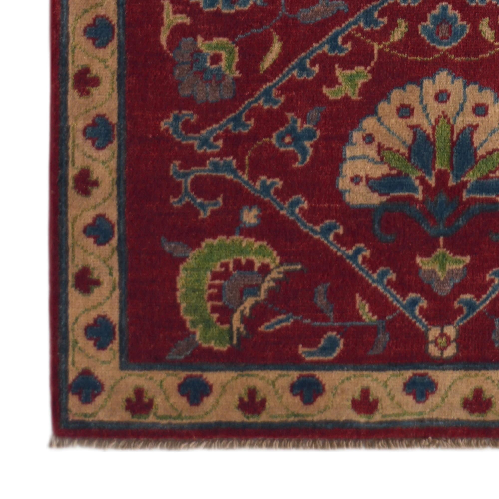 Detail image 7 of 12: 2' 11 x 9' 8 Hand Knotted Kazak Runner Rug