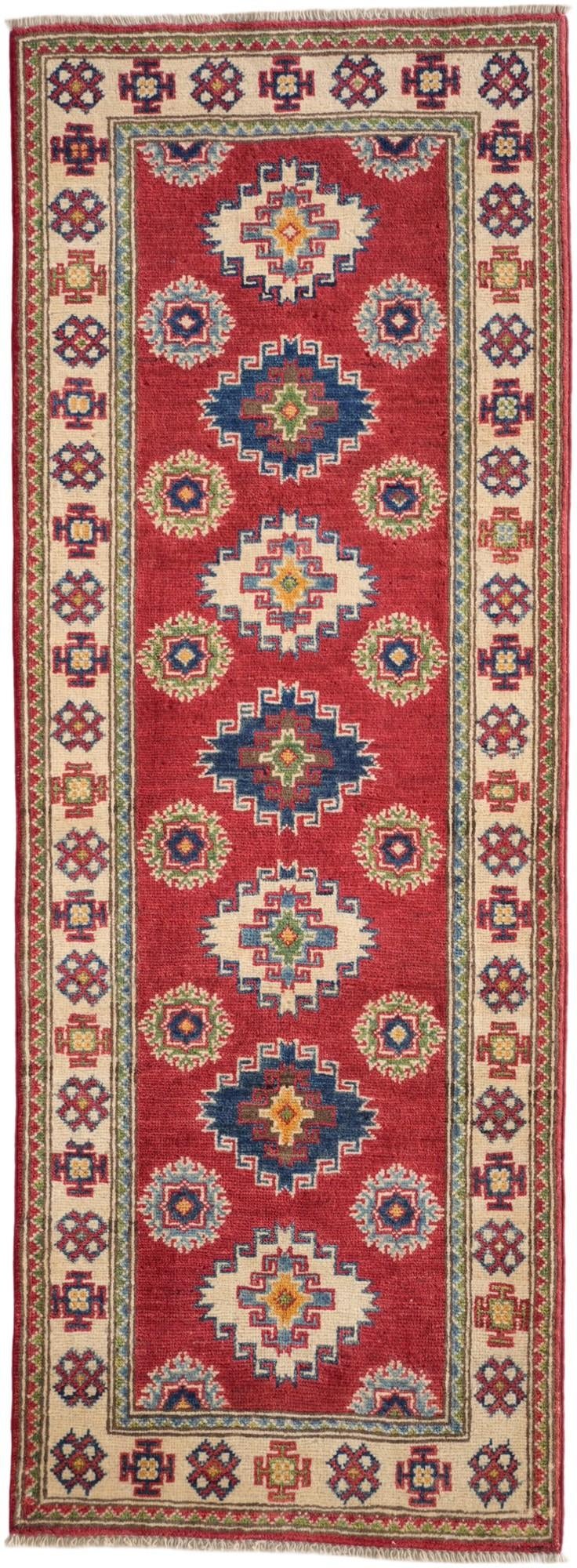 2' 2 x 5' 10 Hand Knotted Kazak Runner Rug
